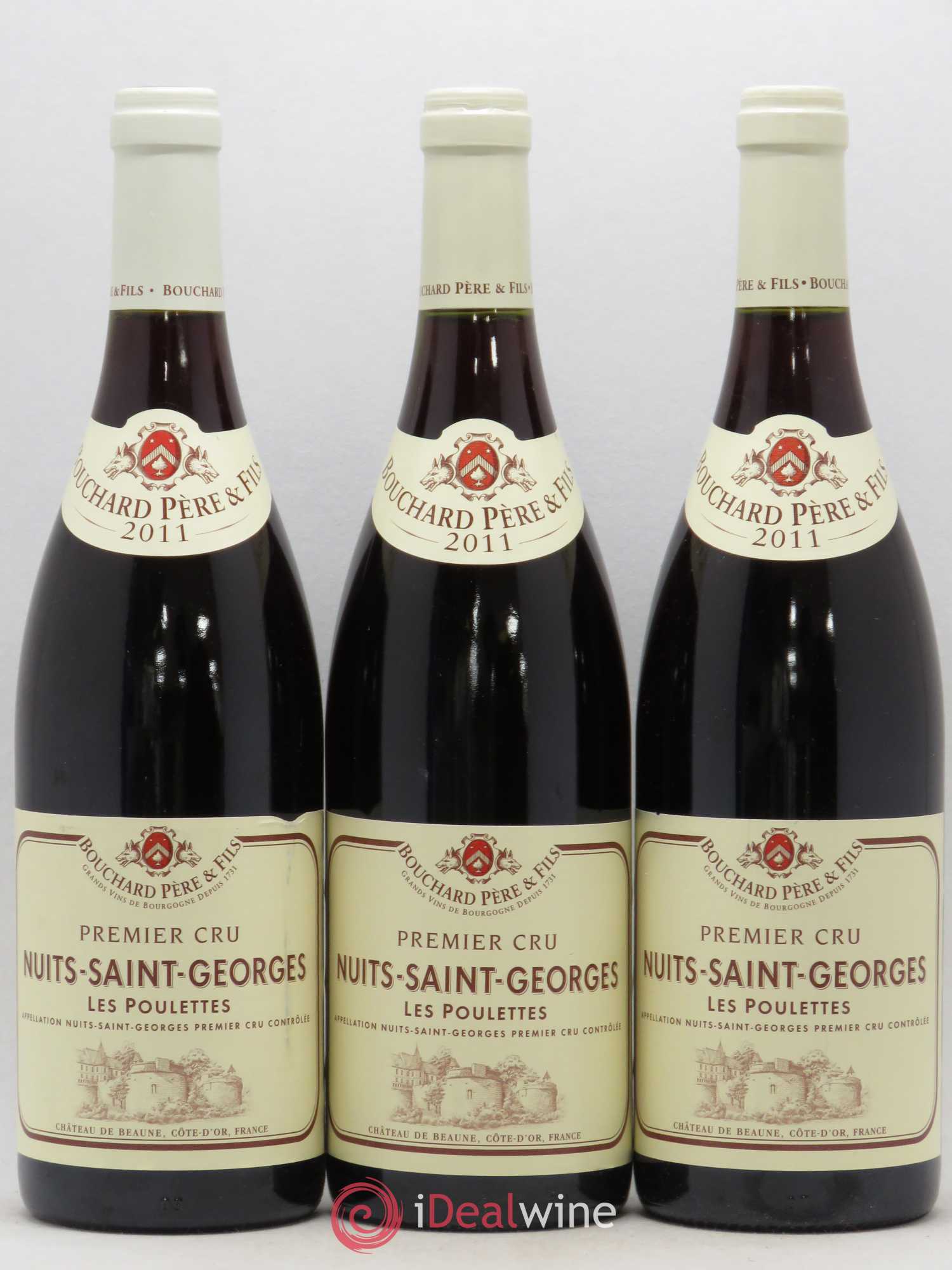 Nuits-Saint-Georges 1er Cru Les Poulettes Bouchard & Fils 2011 - Posten von 3 Flaschen - 0