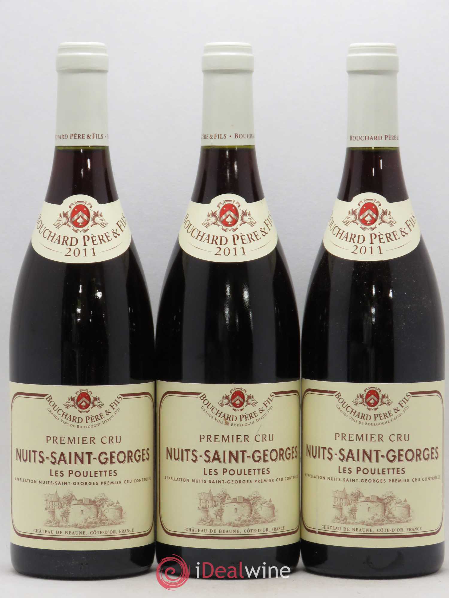 Nuits-Saint-Georges 1er Cru Les Poulettes Bouchard & Fils 2011 - Posten von 3 Flaschen - 0