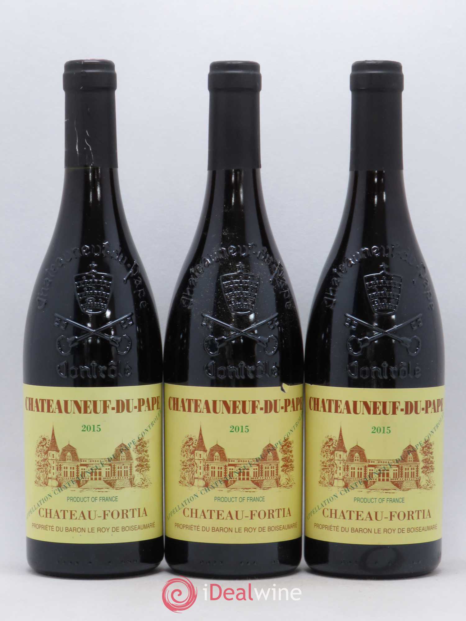 Châteauneuf-du-Pape Château Fortia 2015 - Lot de 3 bouteilles - 0