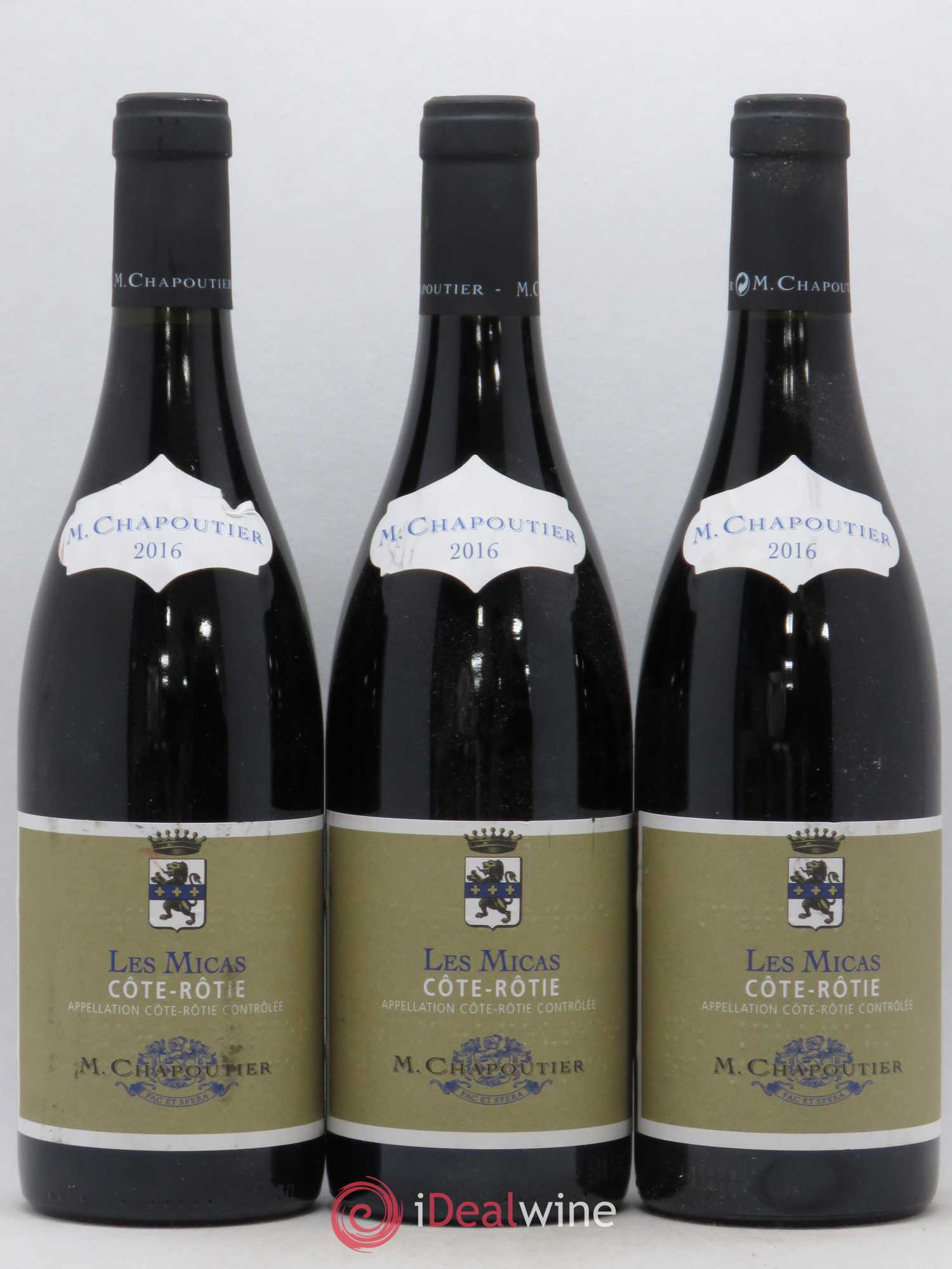 Côte-Rôtie Chapoutier Les Micas 2016 - Lot de 3 bouteilles - 0