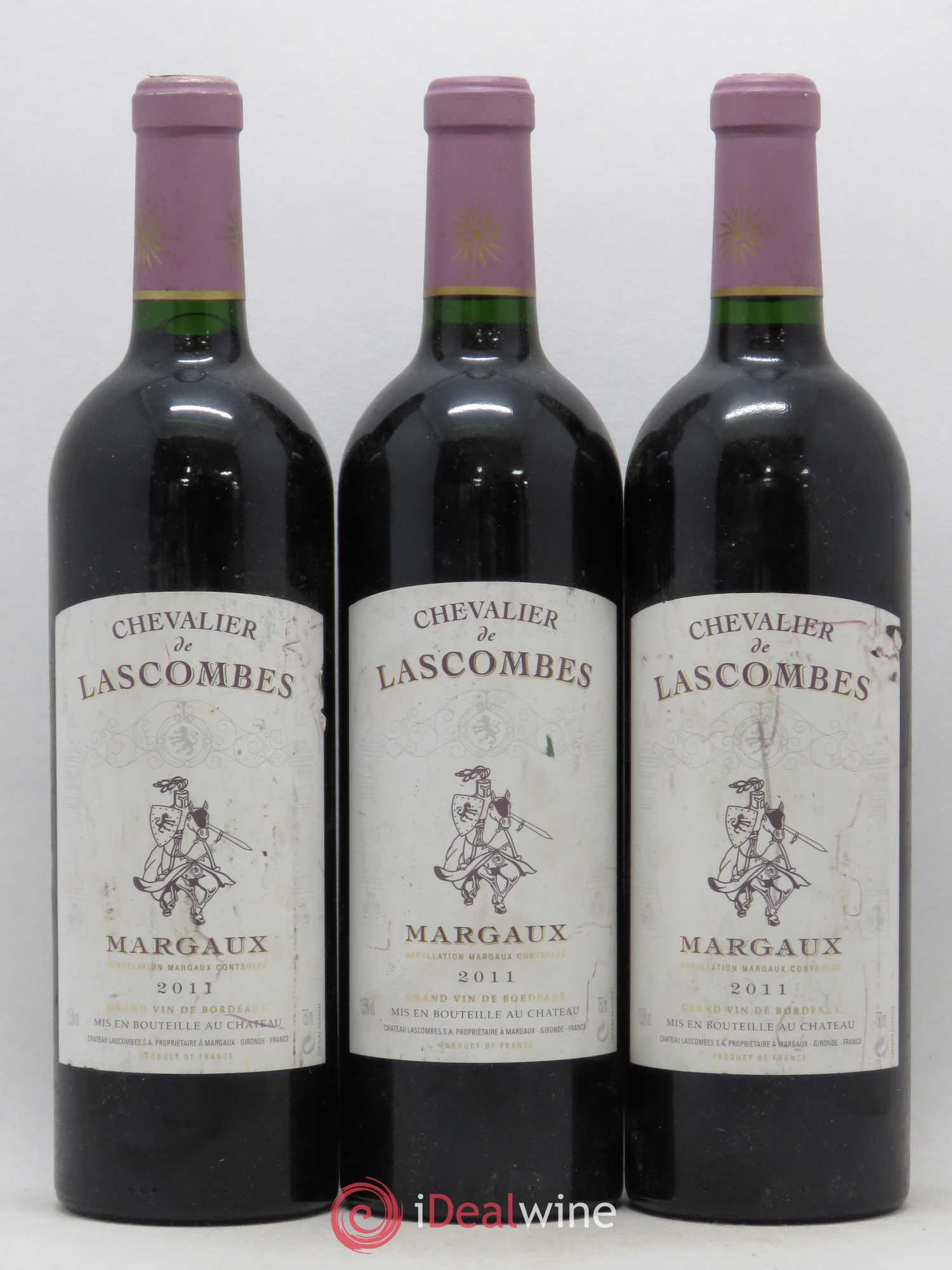 Chevalier de Lascombes Second Vin 2011 - Lot de 3 bouteilles - 0