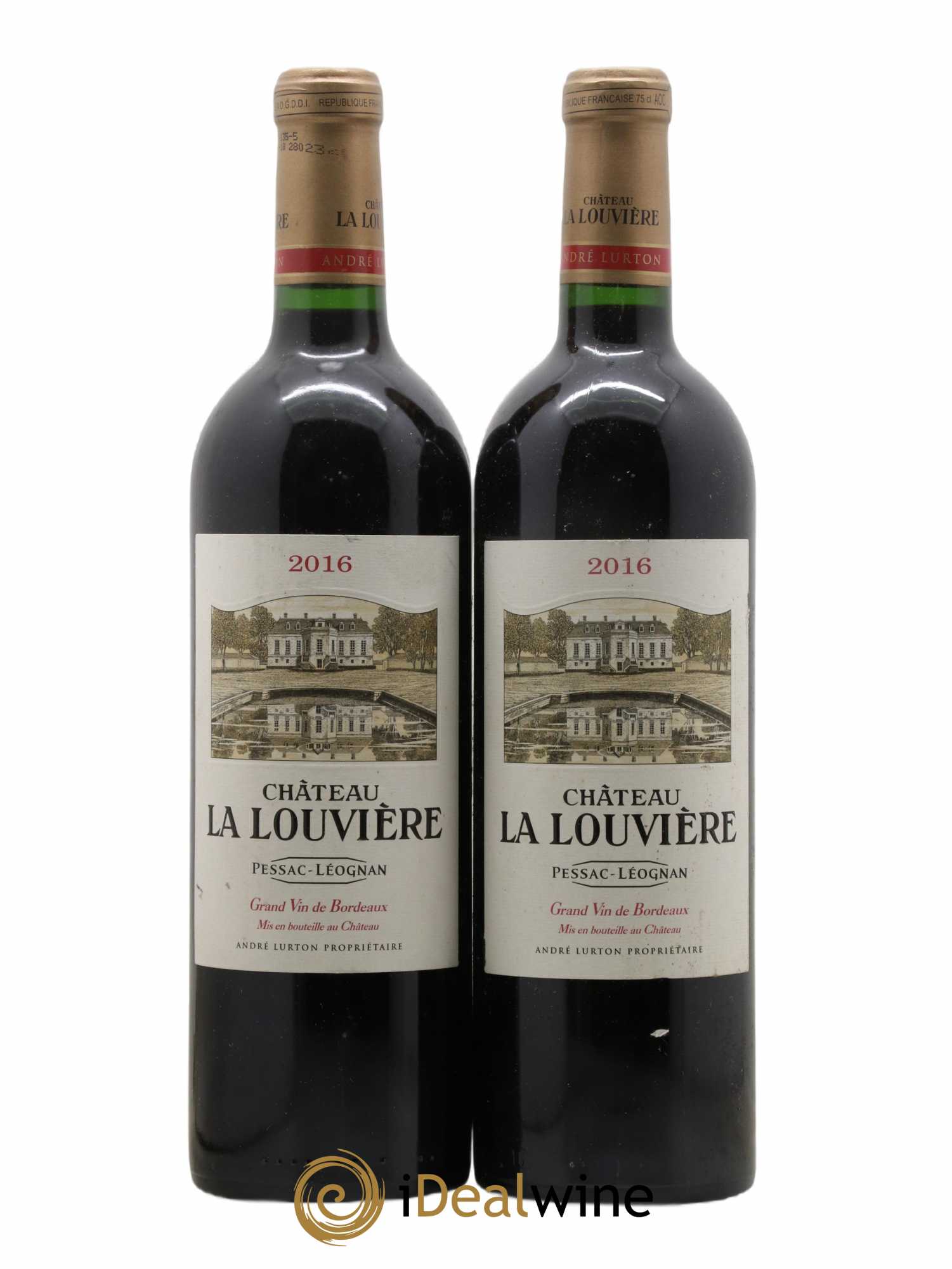 Château la Louvière 2016 - Lot de 2 bouteilles - 0