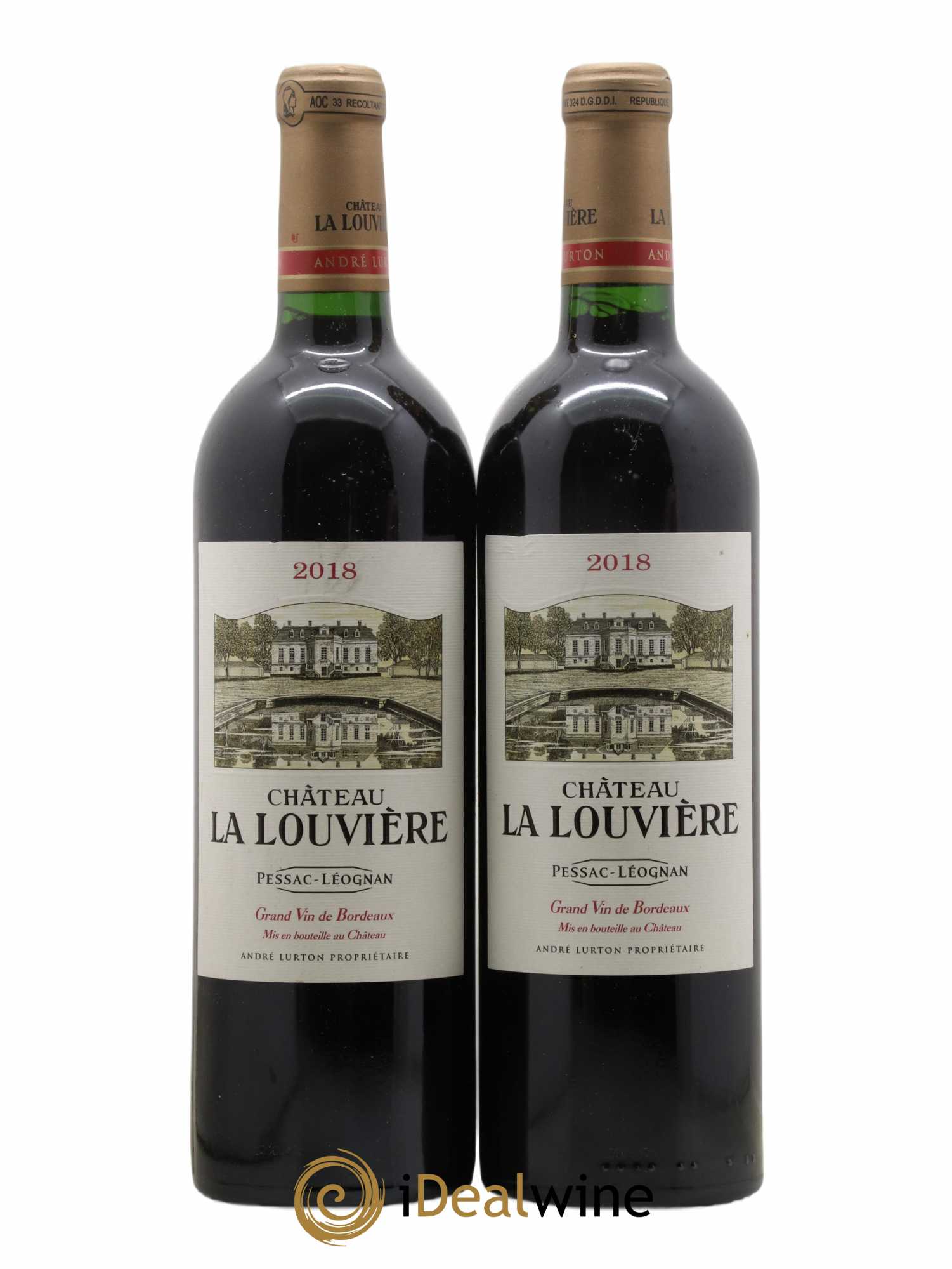 Château la Louvière 2018 - Lot de 2 bouteilles - 0