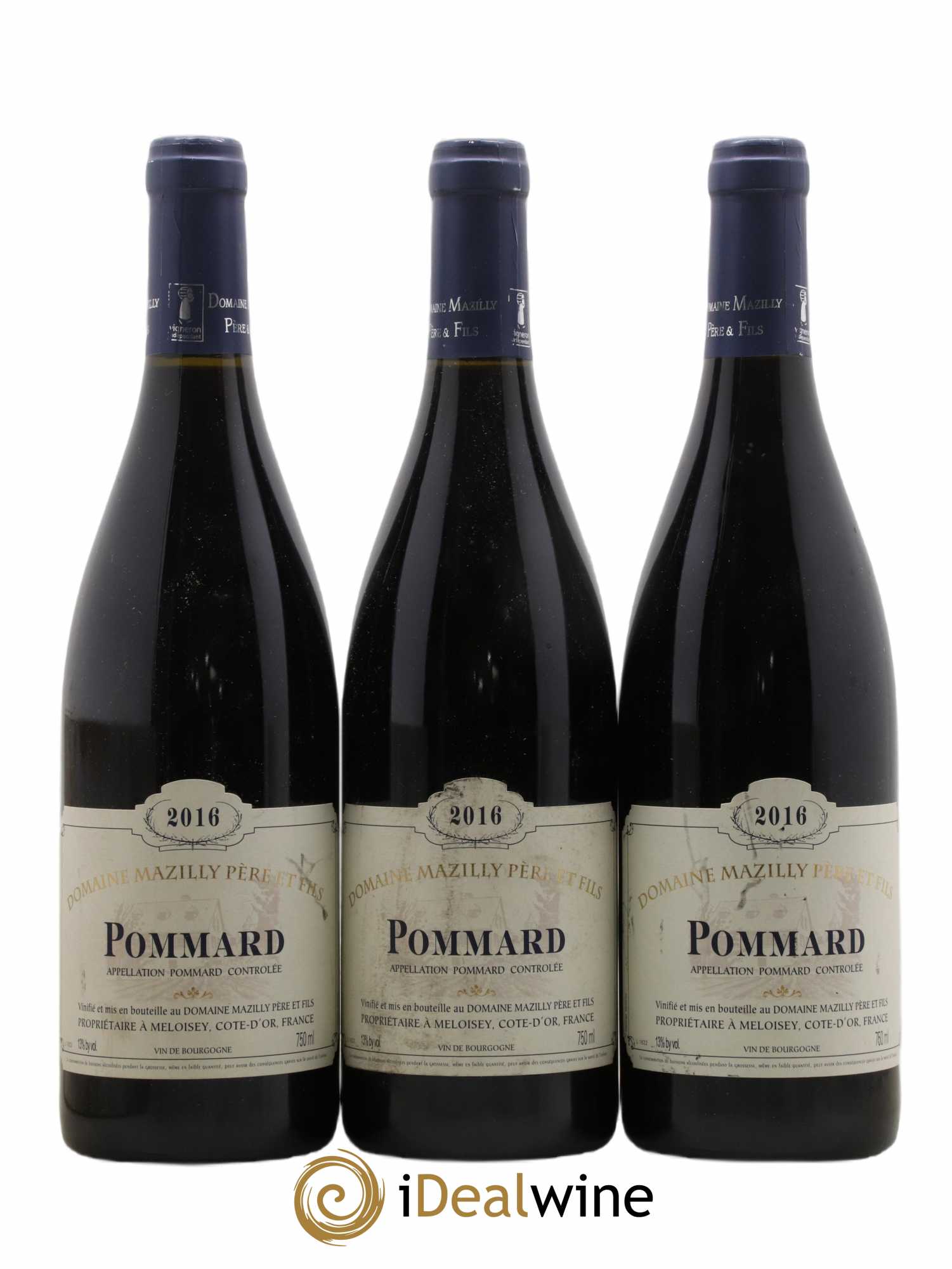Pommard Domaine Mazilly Père & Fils 2016 - Lot de 3 bouteilles - 0