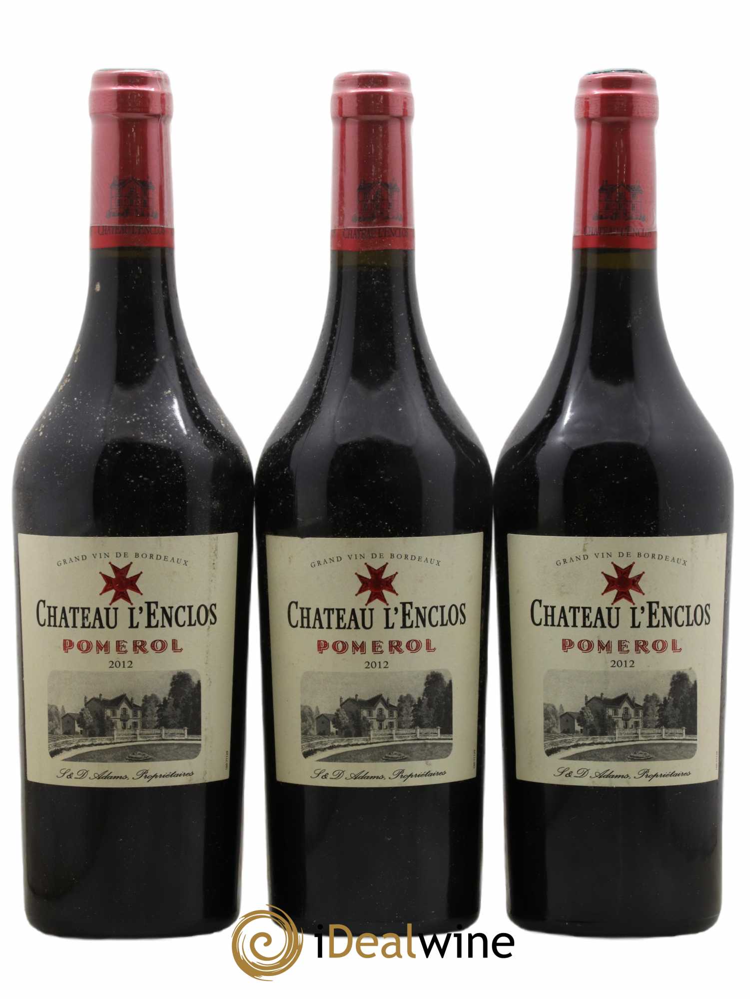 Château l' Enclos 2012 - Lot de 3 bouteilles - 0