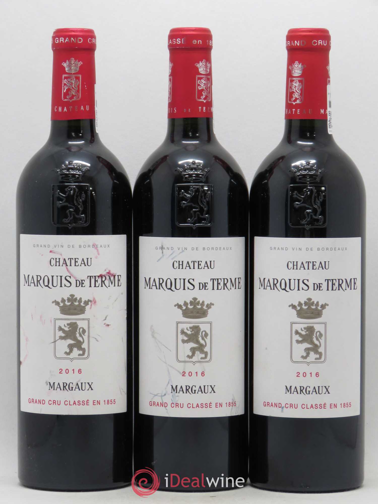 Château Marquis de Terme 4ème Grand Cru Classé 2016 - Lot de 6 bouteilles - 1