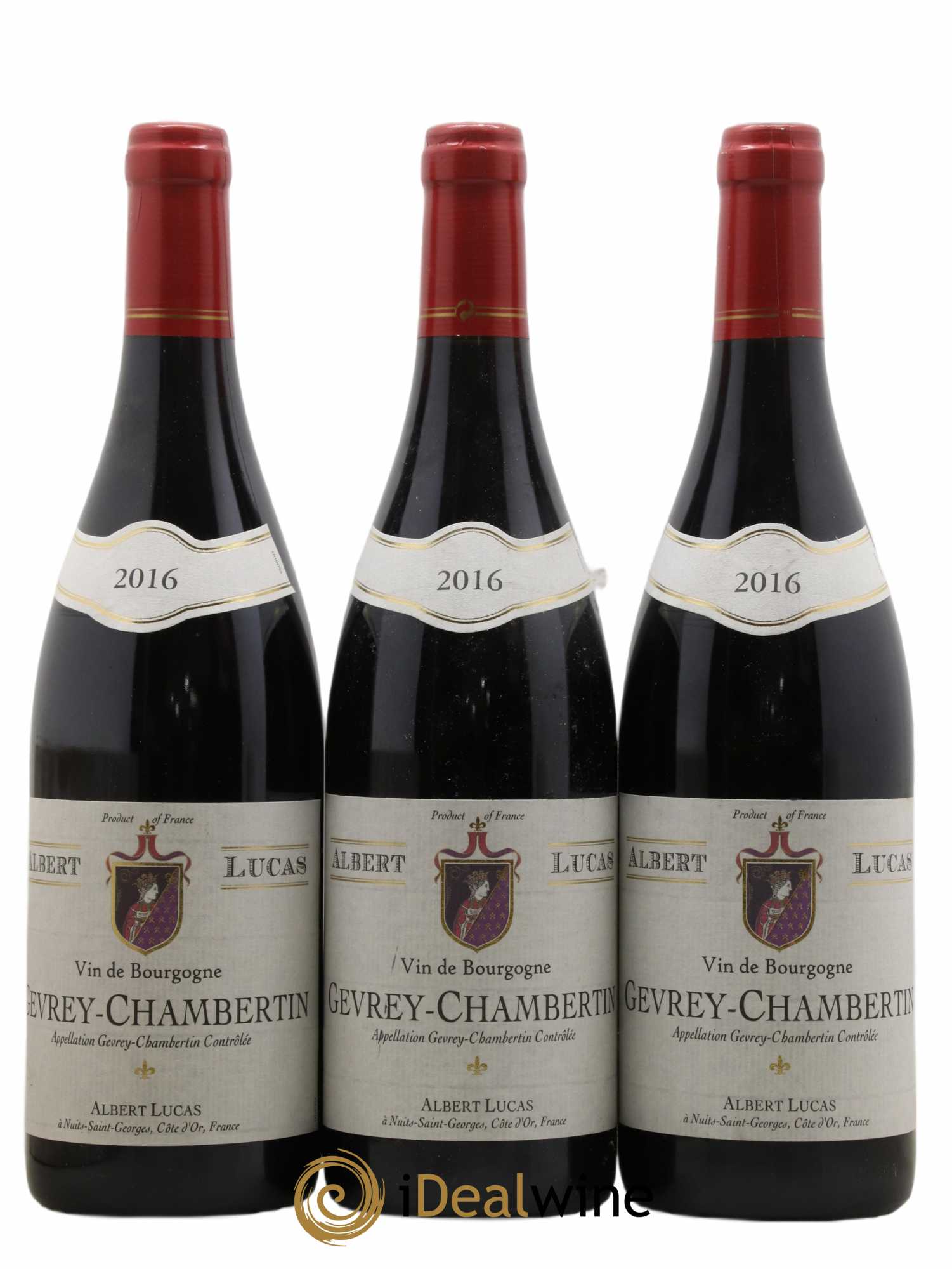 Gevrey-Chambertin Albert Lucas 2016 - Posten von 3 Flaschen - 0