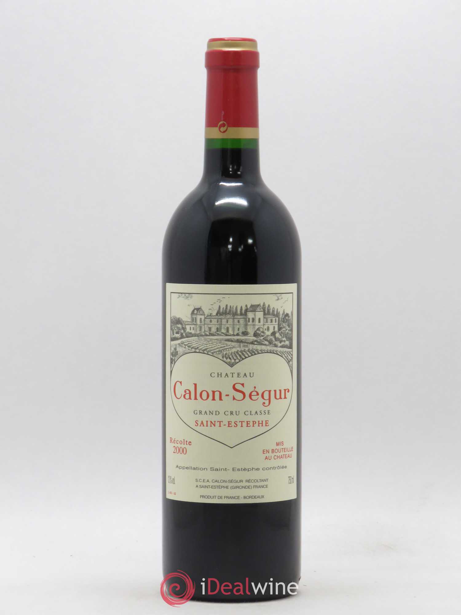 Château Calon Ségur 3ème Grand Cru Classé 2000 - Lot de 1 bouteille - 0