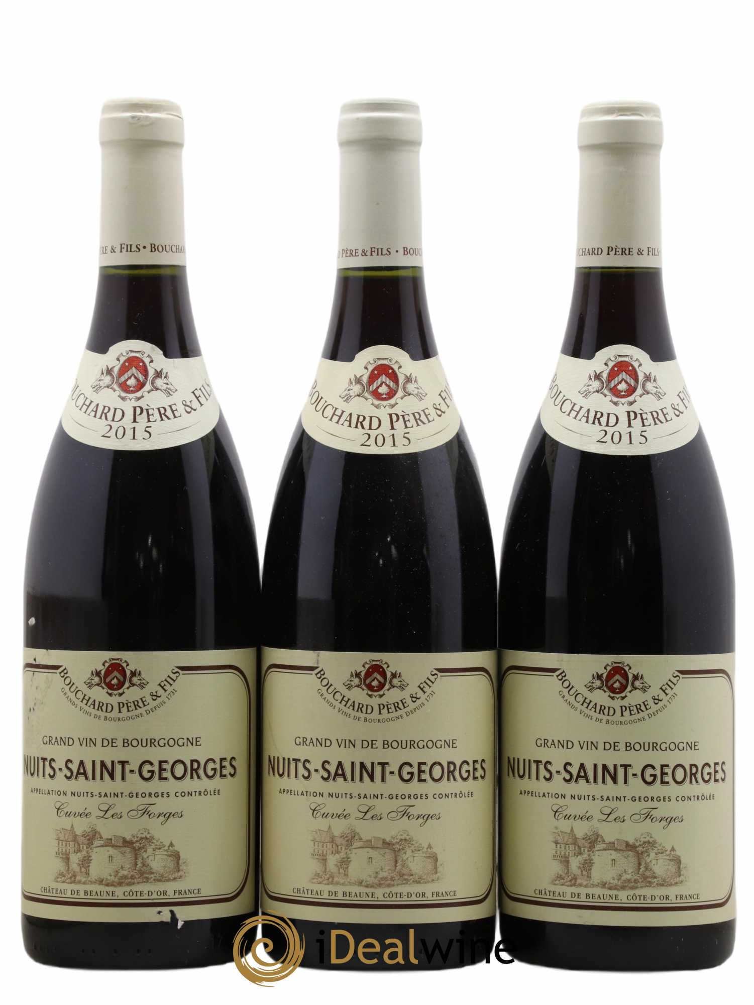 Nuits-Saint-Georges Les Forges Bouchard Père & Fils 2015 - Lot de 3 bouteilles - 0