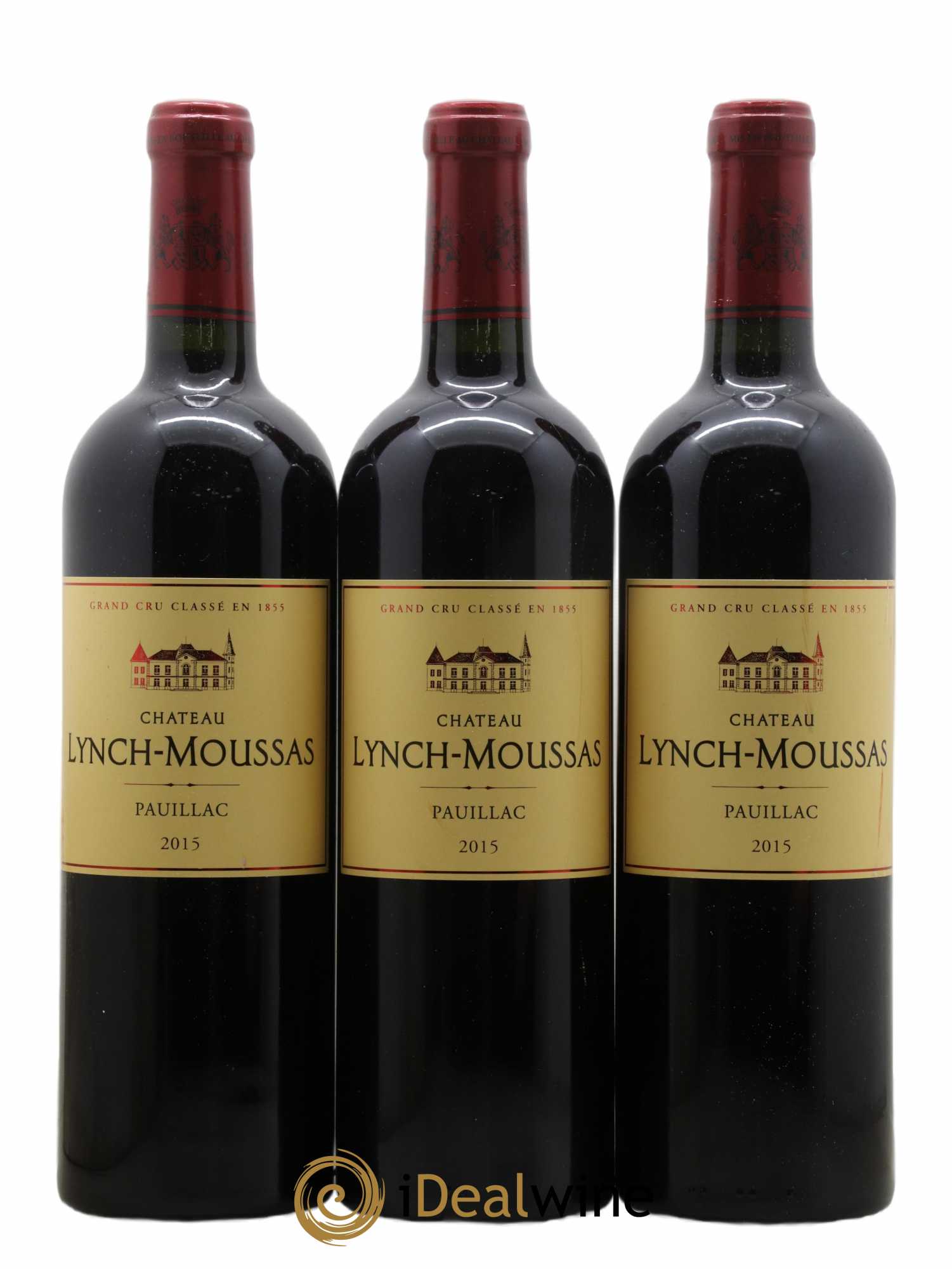 Château Lynch Moussas 5ème Grand Cru Classé 2015 - Lot de 3 bouteilles - 0