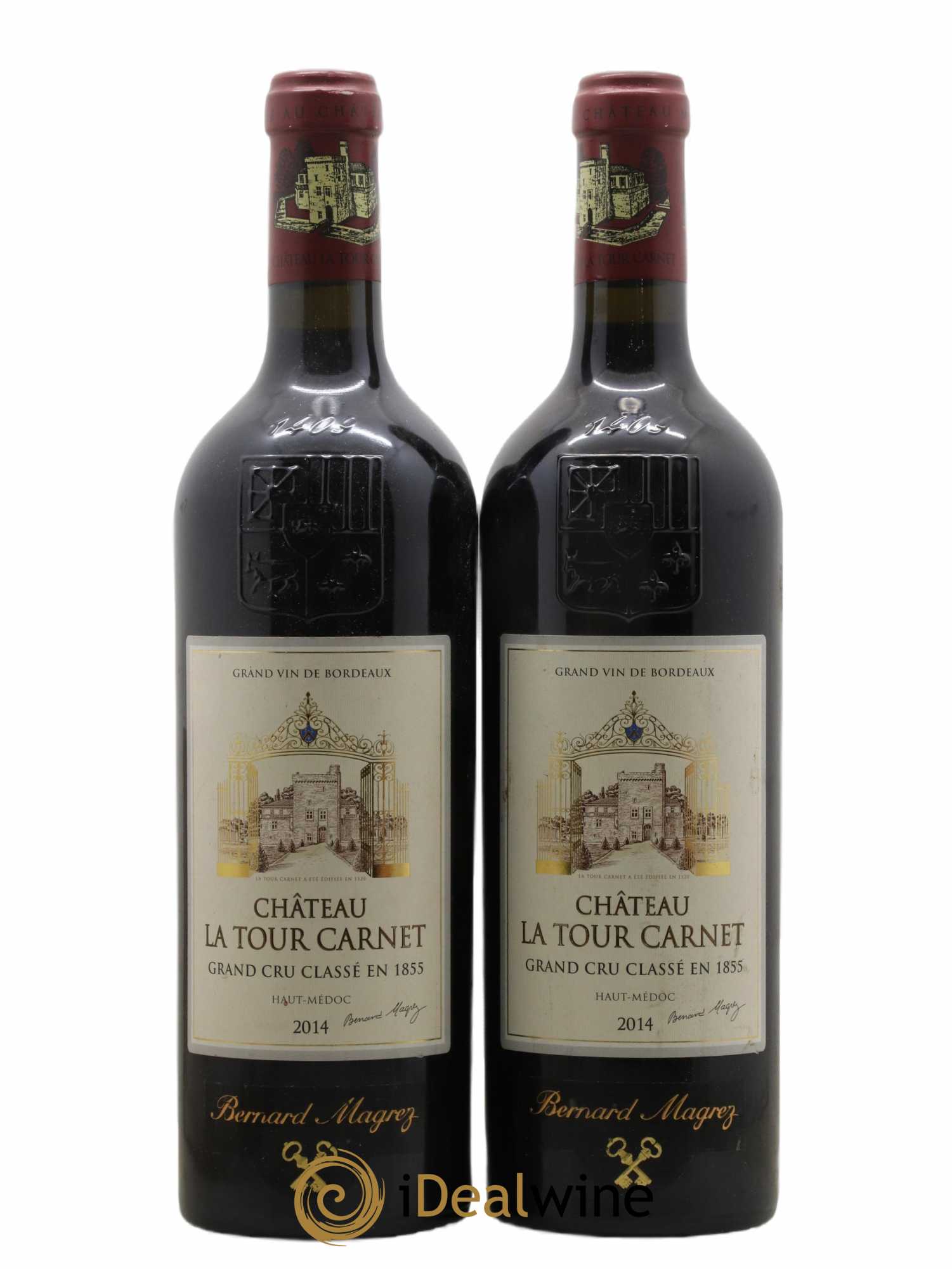Château la Tour Carnet 4ème Grand Cru Classé 2014 - Lot de 2 bouteilles - 0