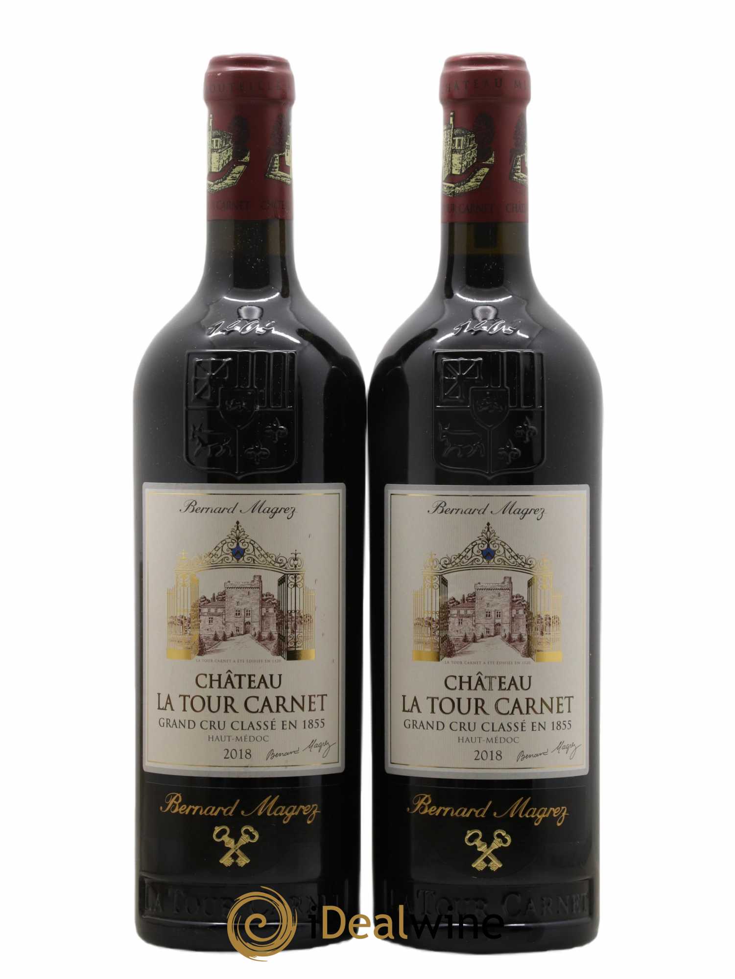 Château la Tour Carnet 4ème Grand Cru Classé 2018 - Lot de 2 bouteilles - 0