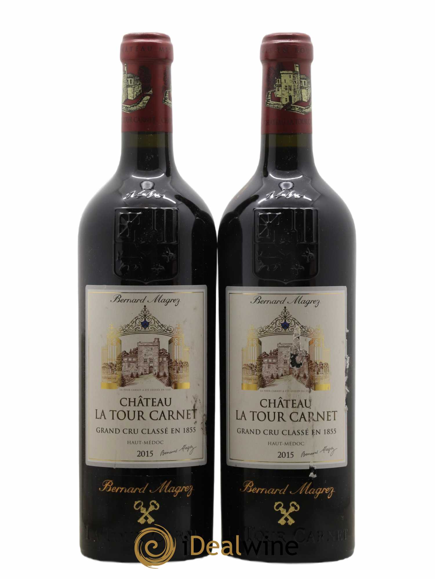 Château la Tour Carnet 4ème Grand Cru Classé 2015 - Lot de 2 bouteilles - 0