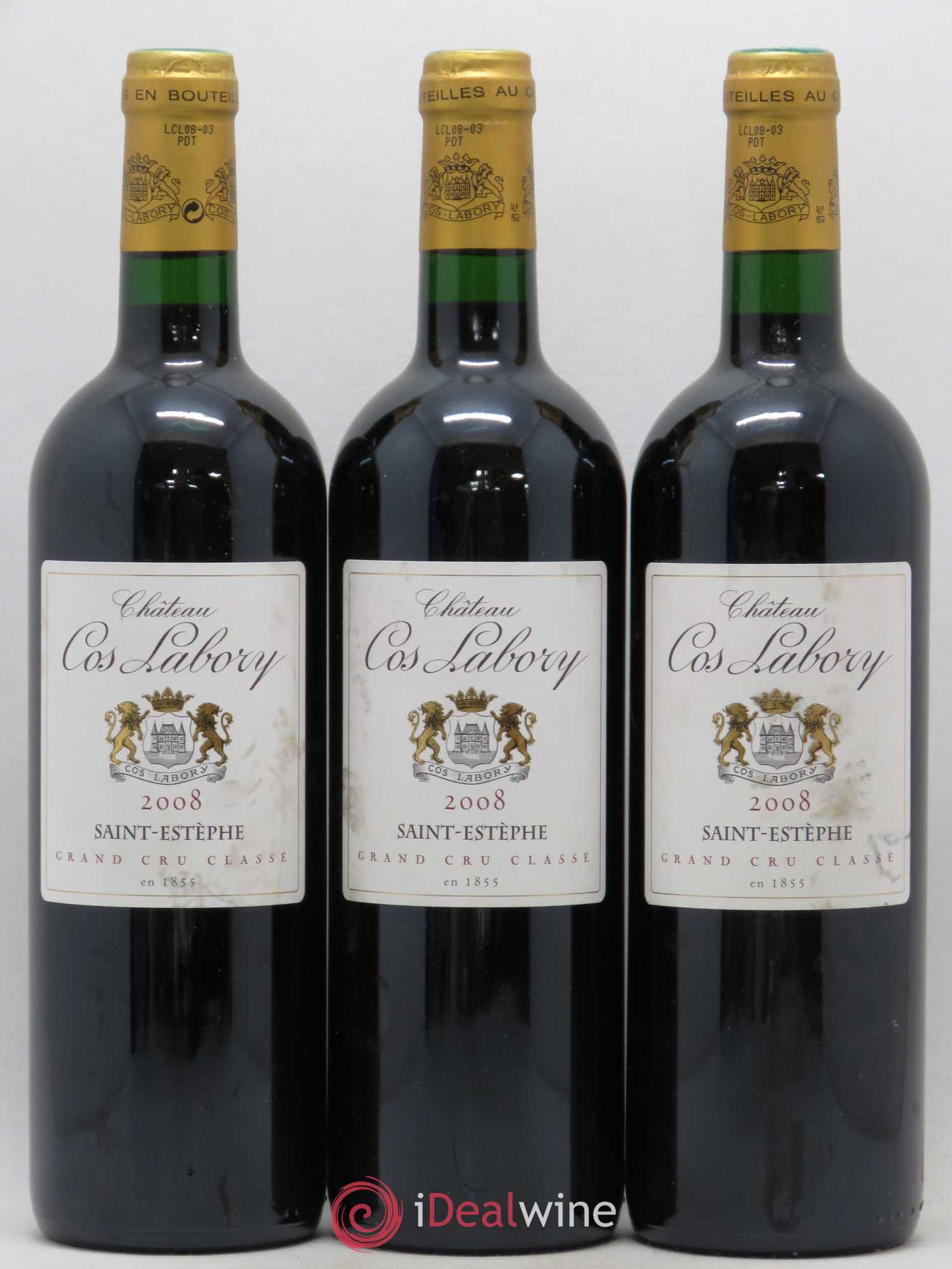Château Cos Labory 5ème Grand Cru Classé 2008 - Lot de 6 bouteilles - 1