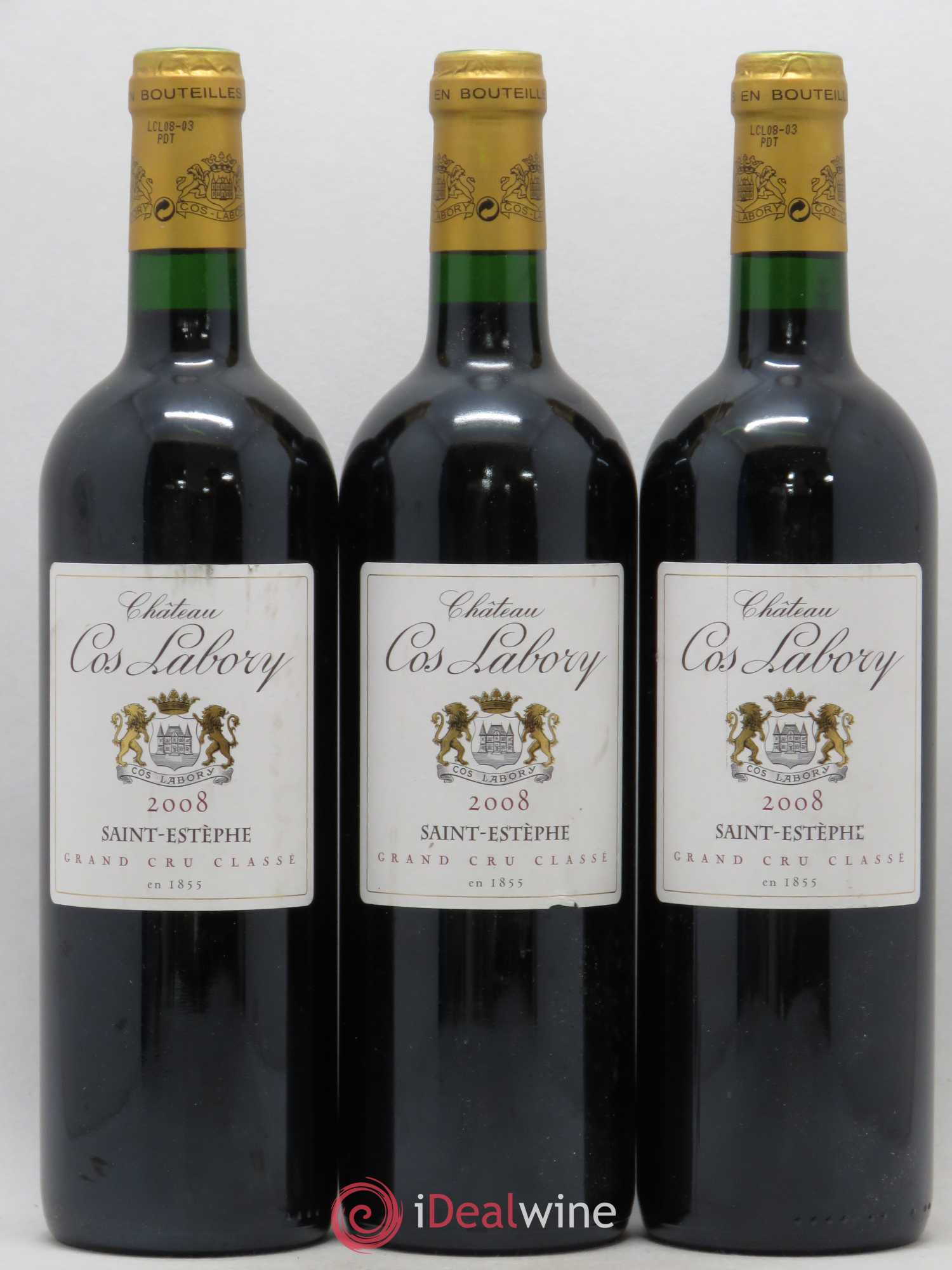 Château Cos Labory 5ème Grand Cru Classé 2008 - Lot de 6 bouteilles - 2