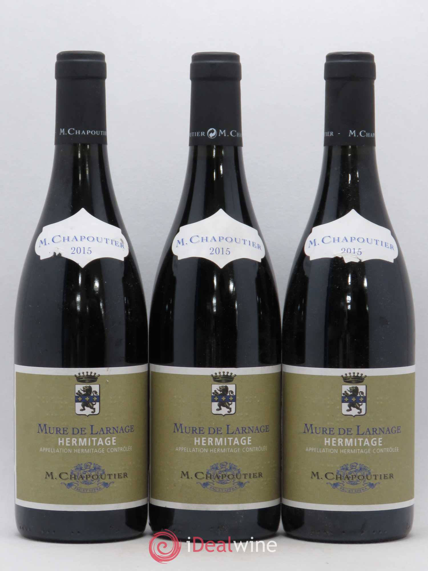 Hermitage Mure de Larnage Chapoutier 2015 - Posten von 3 Flaschen - 0