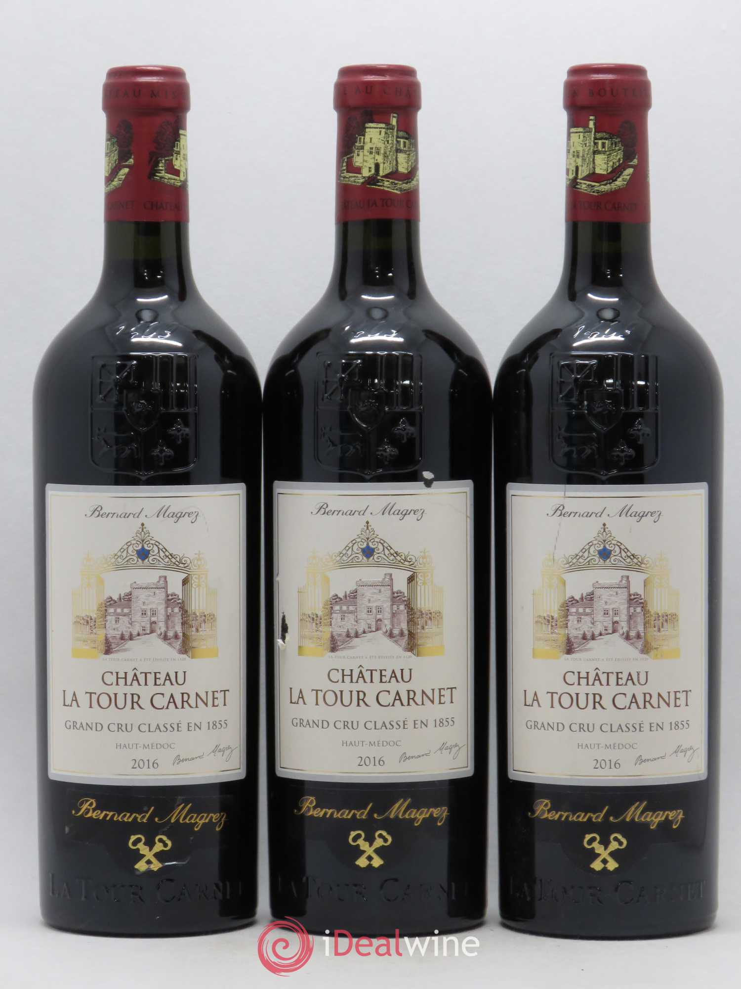 Château la Tour Carnet 4ème Grand Cru Classé 2016 - Lot de 6 bouteilles - 1