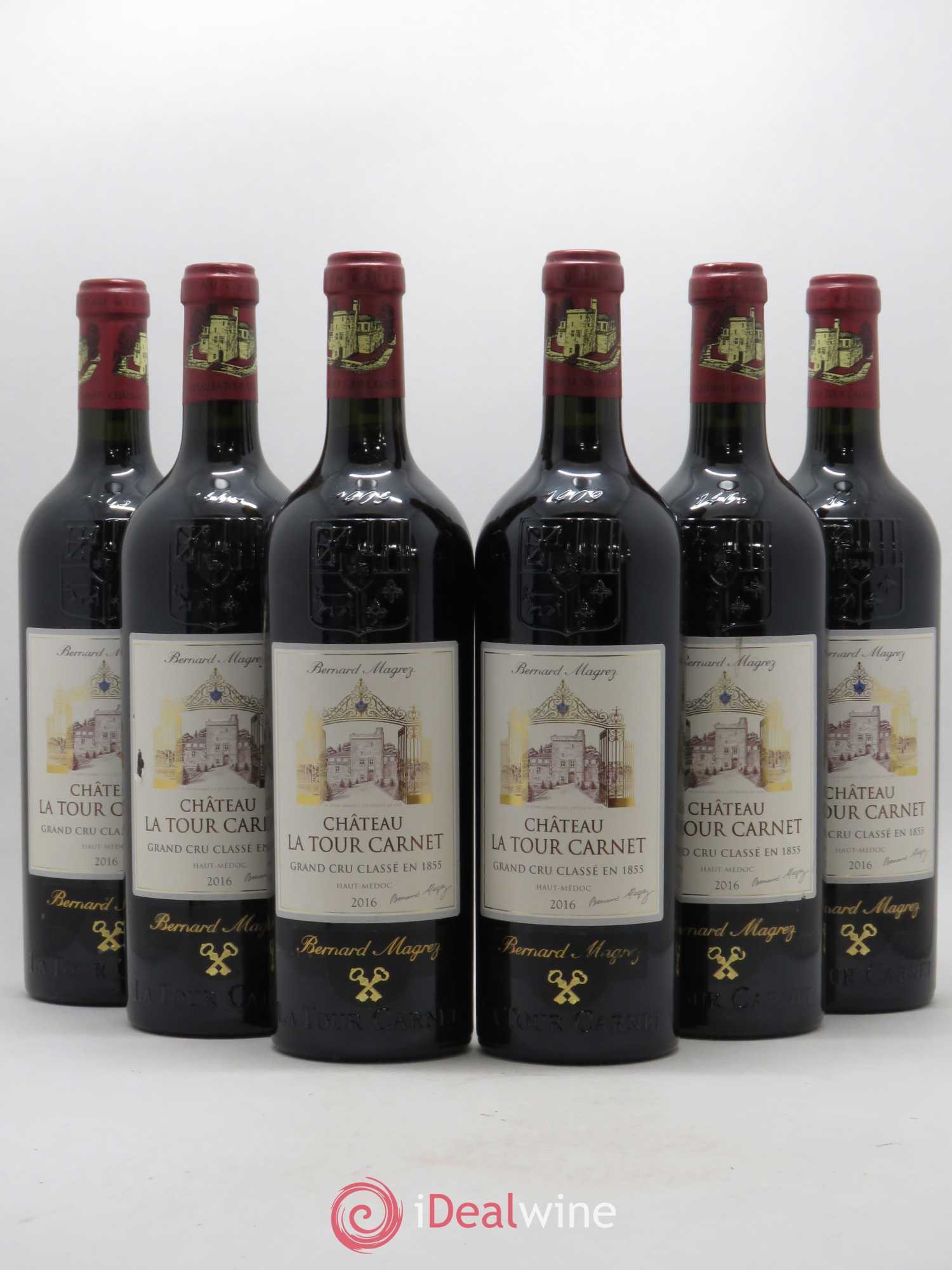 Château la Tour Carnet 4ème Grand Cru Classé 2016 - Lot de 6 bouteilles - 0