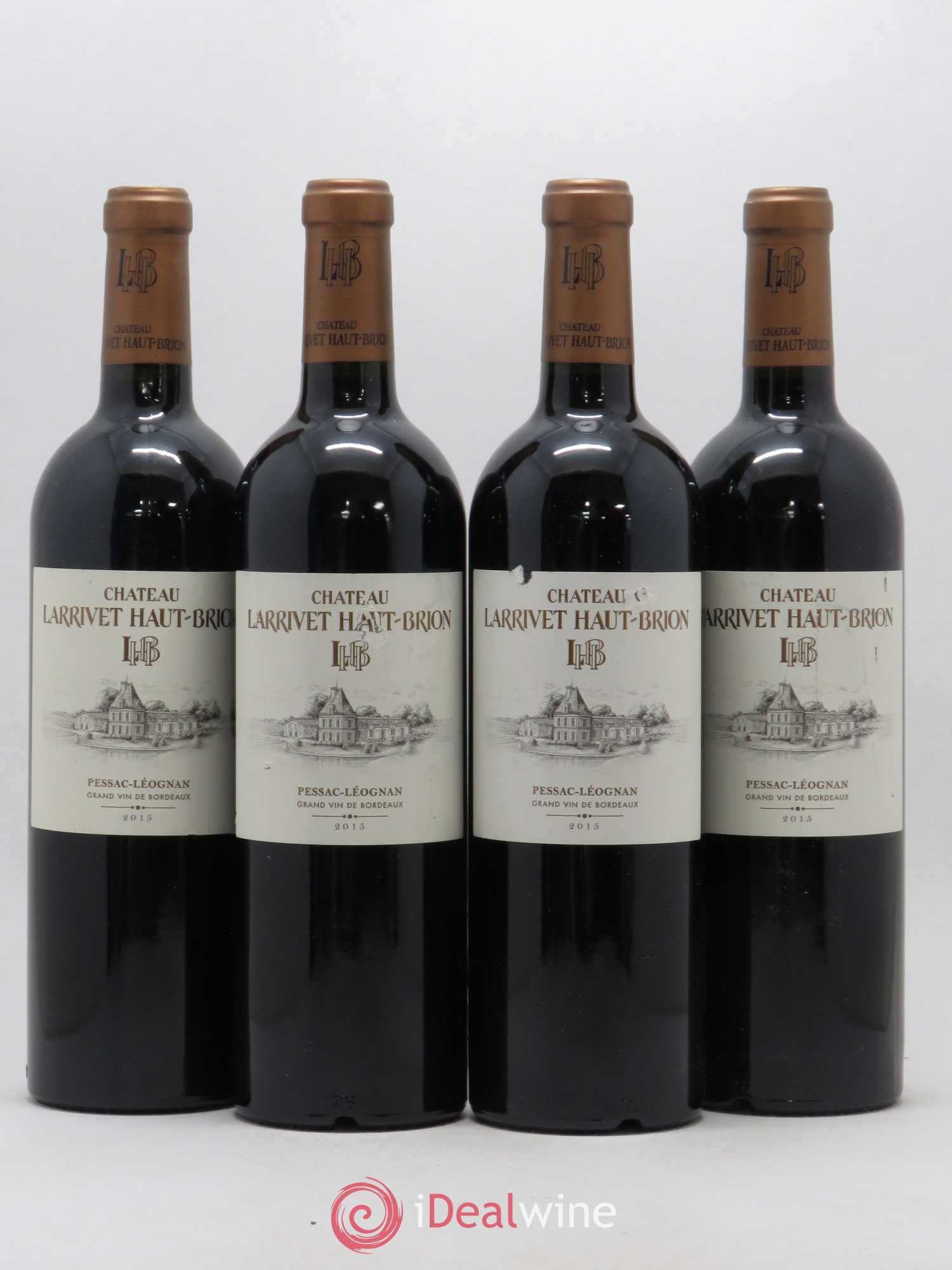 Château Larrivet Haut-Brion 2015 - Lot de 4 bouteilles - 0
