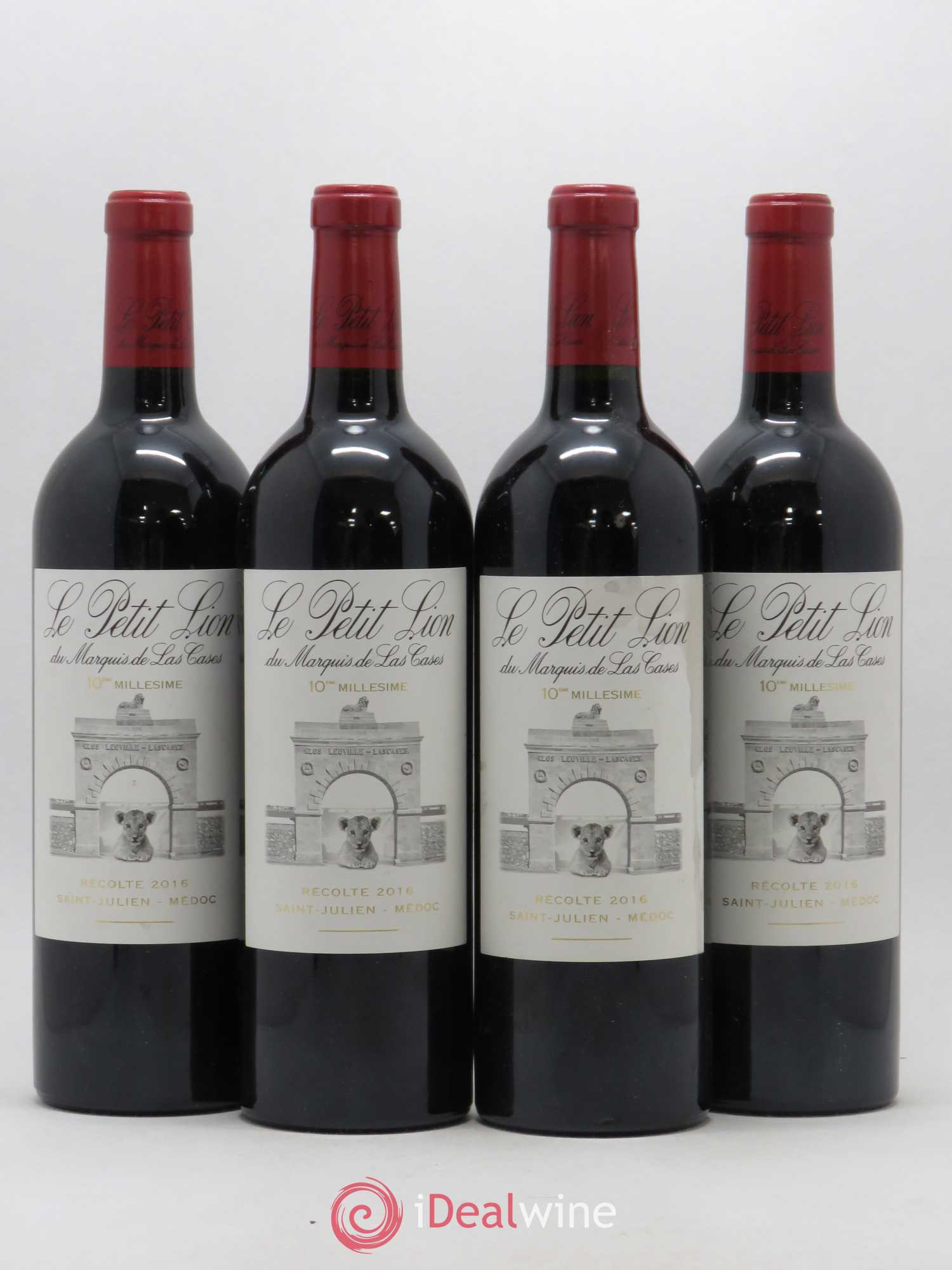 Le Petit Lion du Marquis de Las Cases Second Vin 2016 - Lot de 4 bouteilles - 0