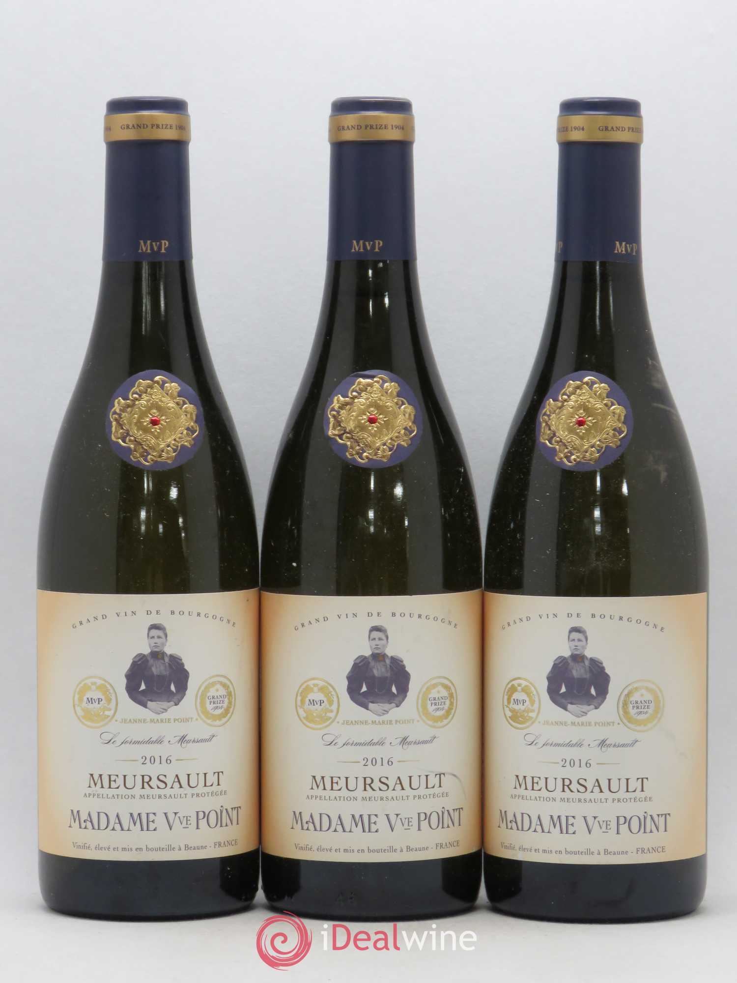 Meursault Veuve Point (sans prix de réserve) 2016 - Lot de 3 bouteilles - 0