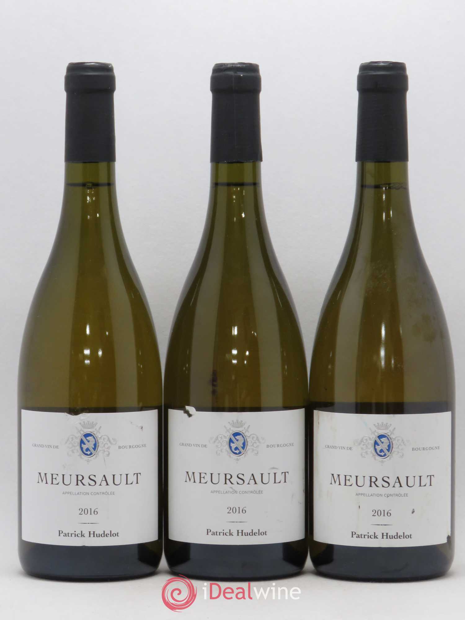 Meursault P. Hudelot 2016 - Lot de 3 bouteilles - 0