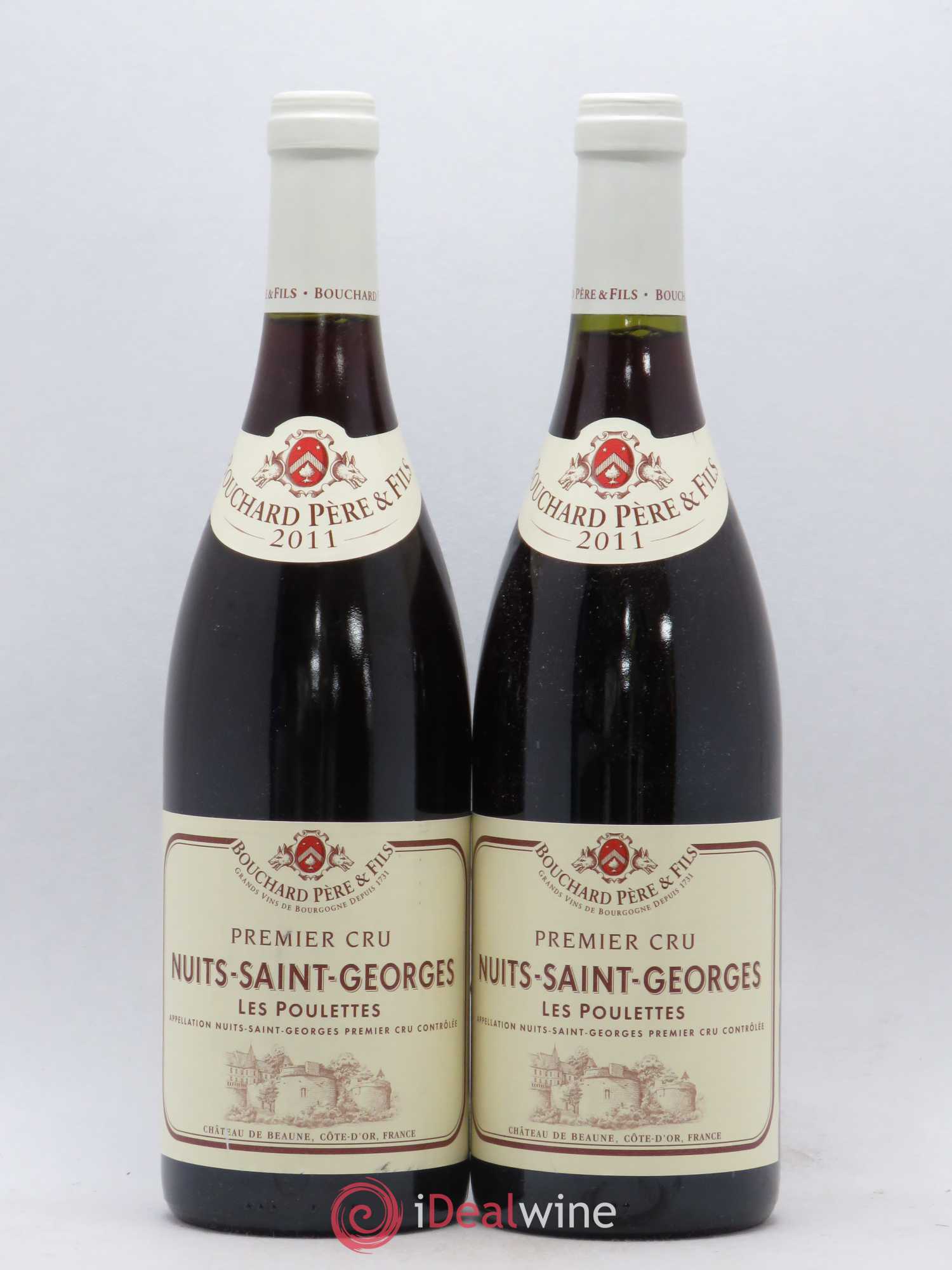 Nuits-Saint-Georges 1er Cru Les Poulettes Bouchard & Fils (sans prix de réserve) 2011 - Posten von 2 Flaschen - 0