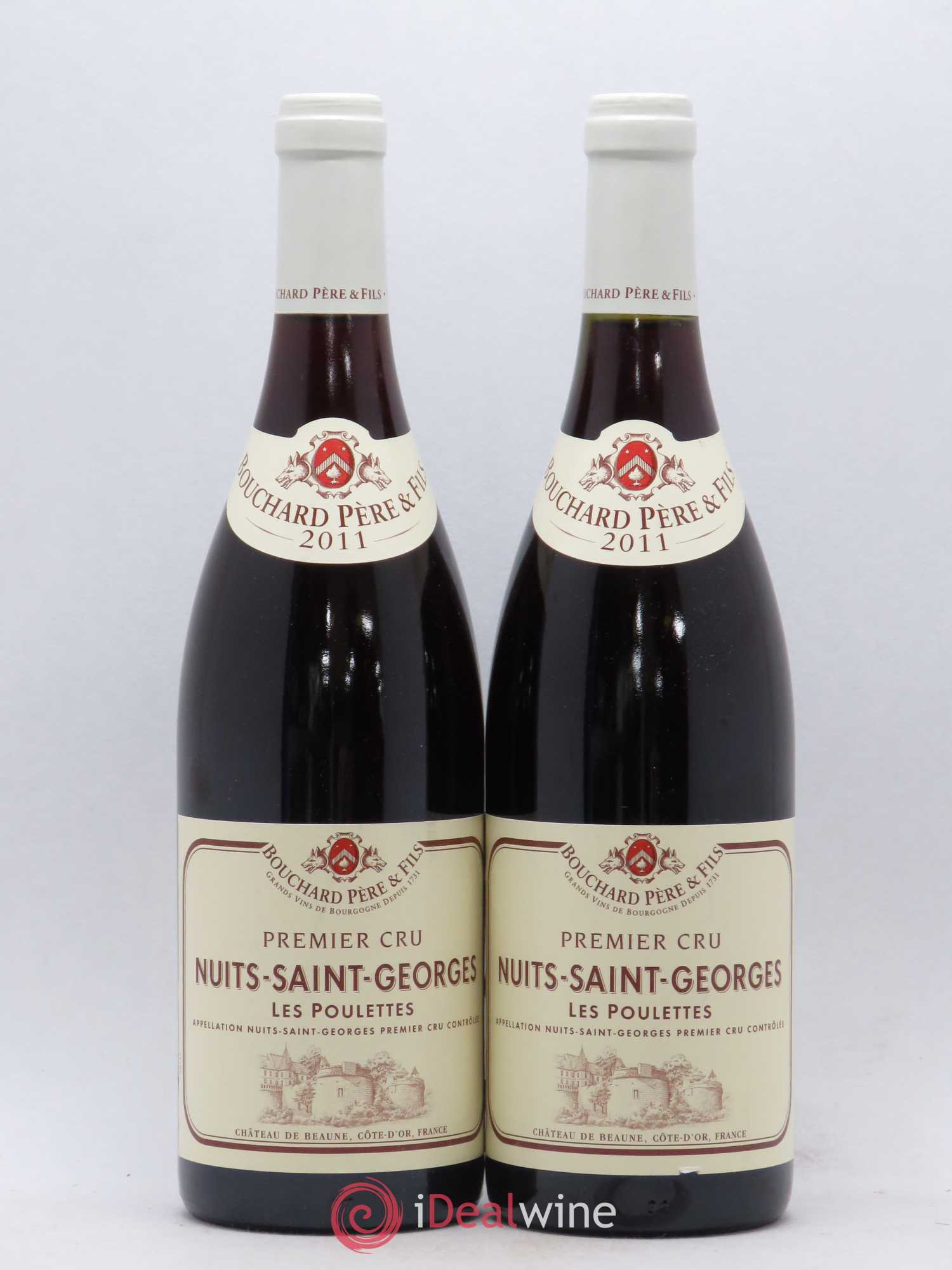 Nuits-Saint-Georges 1er Cru Les Poulettes Bouchard & Fils (sans prix de réserve) 2011 - Posten von 2 Flaschen - 0