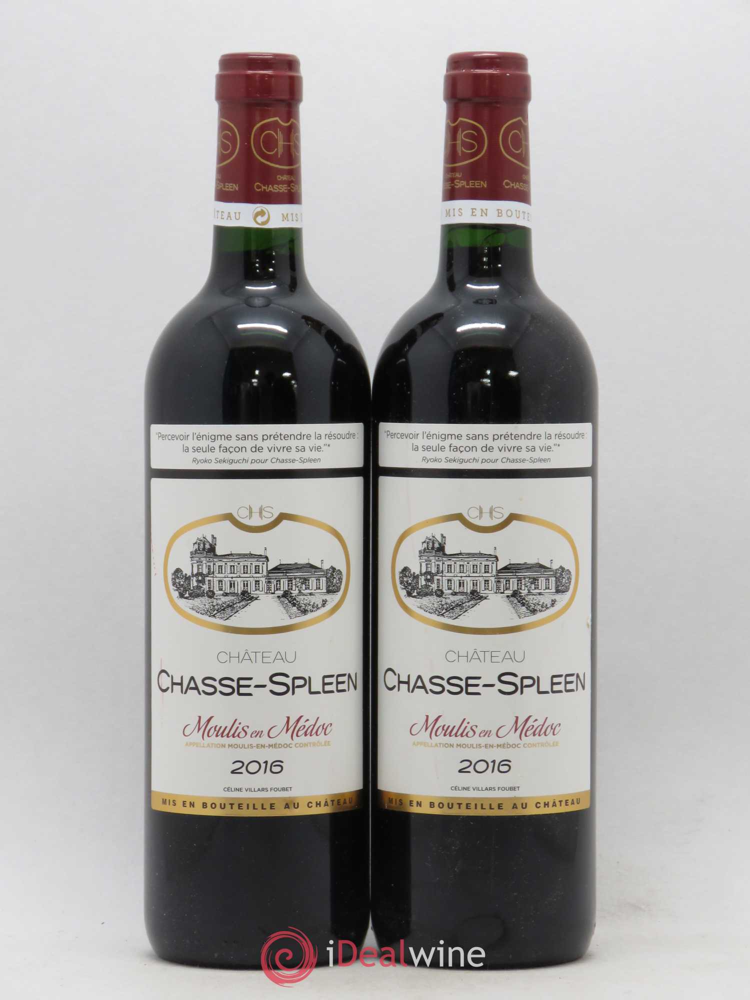 Château Chasse Spleen 2016 - Lot de 2 bouteilles - 0