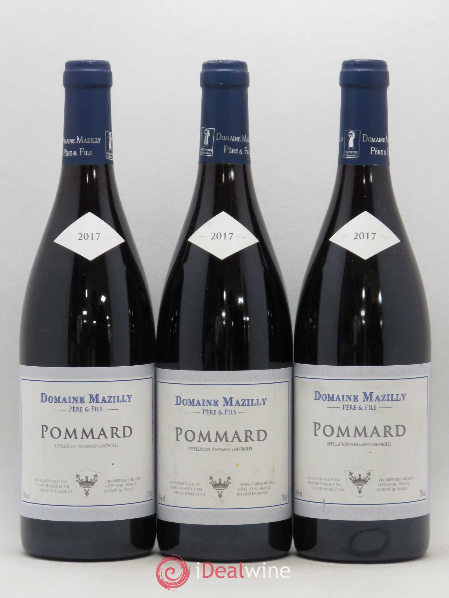 Pommard Mazilly (sans prix de réserve) 2017 - Posten von 3 Flaschen - 0