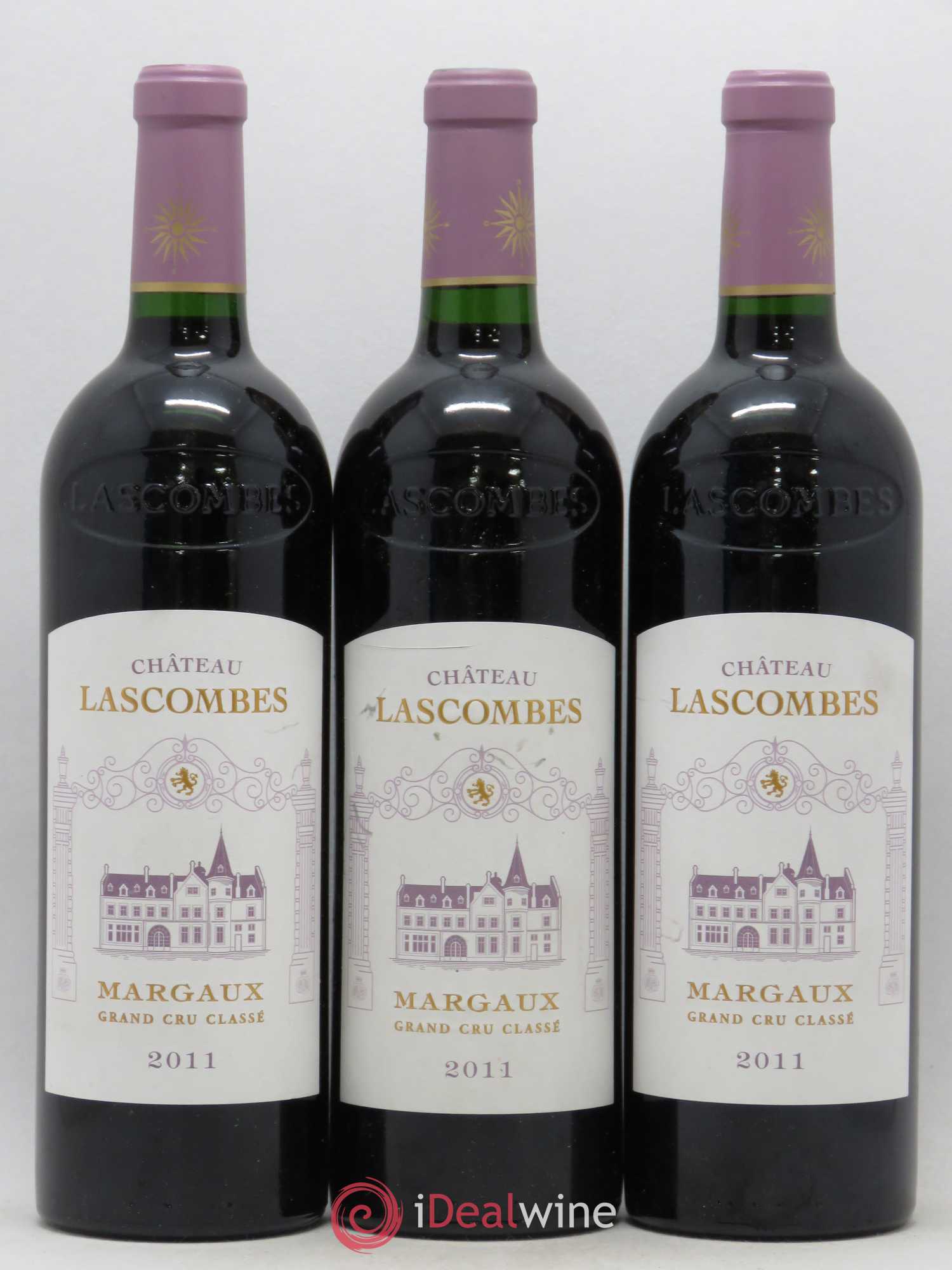Château Lascombes 2ème Grand Cru Classé 2011 - Lot de 3 bouteilles - 0