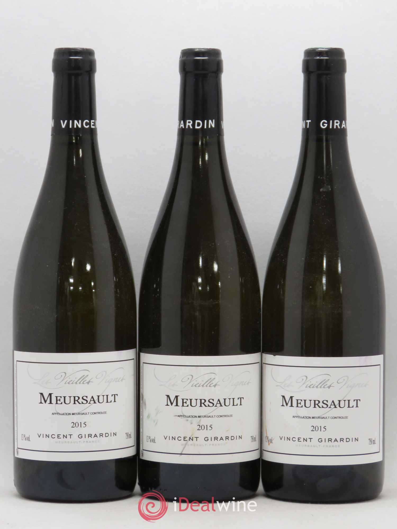 Meursault Les Vieilles Vignes Vincent Girardin 2015 - Posten von 3 Flaschen - 0
