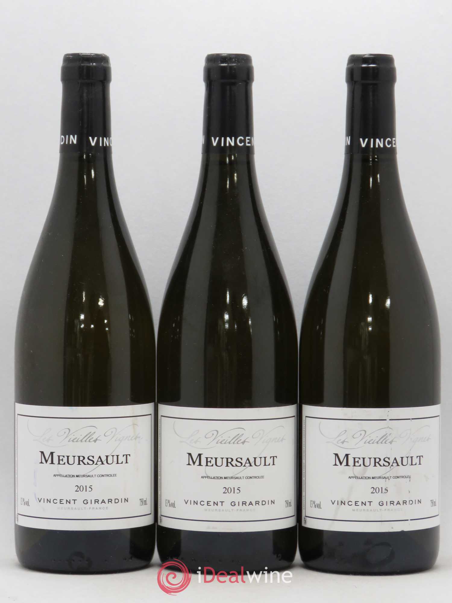 Meursault Les Vieilles Vignes Vincent Girardin 2015 - Posten von 3 Flaschen - 0