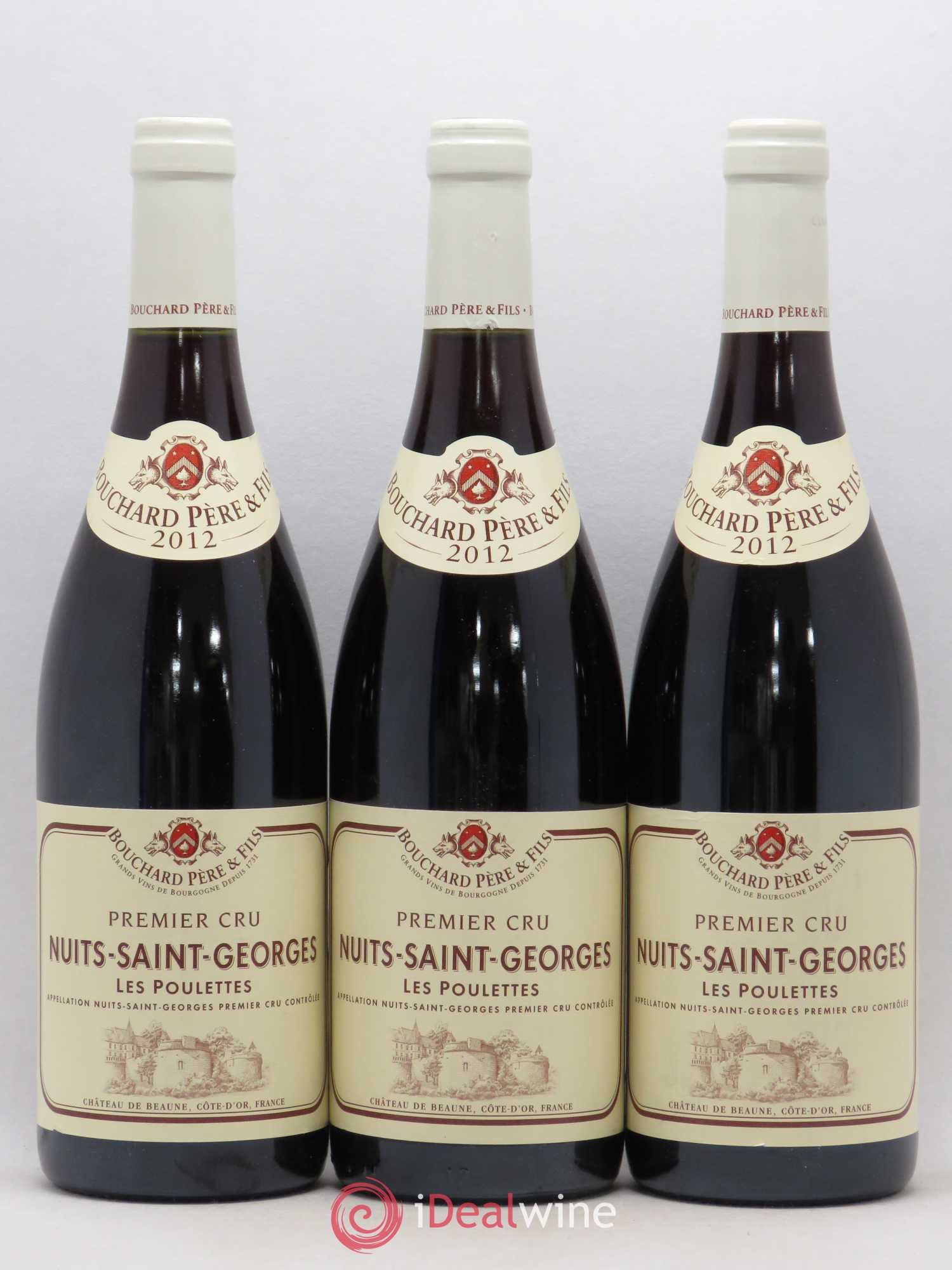 Nuits-Saint-Georges 1er Cru Les Poulettes Bouchard & Fils 2012 - Posten von 3 Flaschen - 0