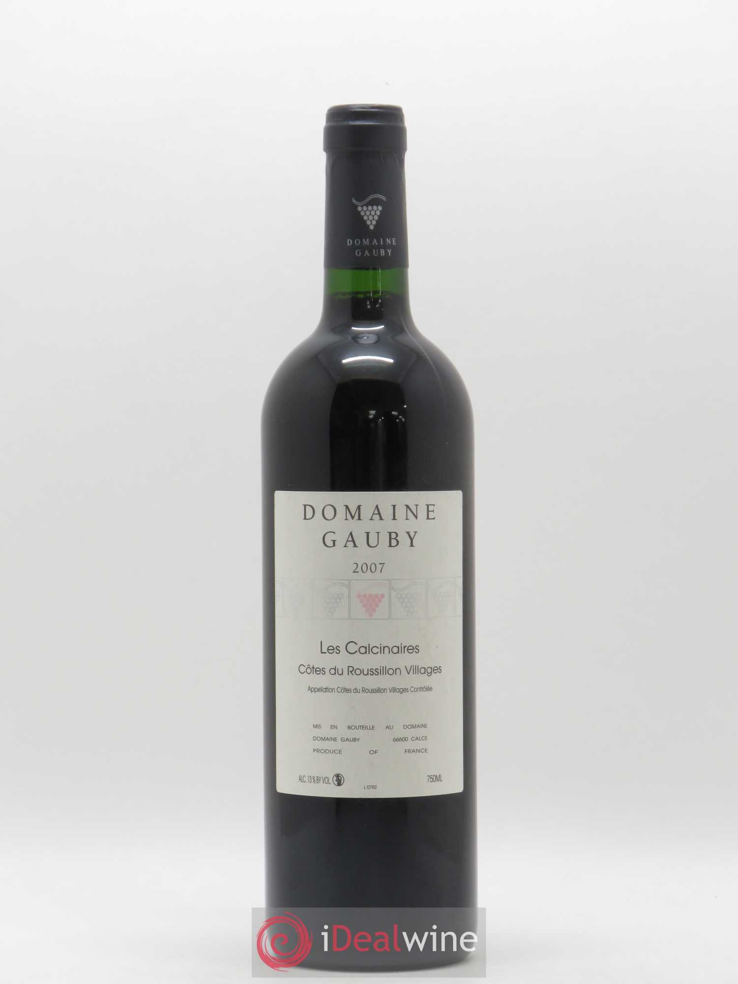 Côtes du Roussillon Les Calcinaires Gauby (Domaine) 2007 - Lot de 1 bouteille - 0