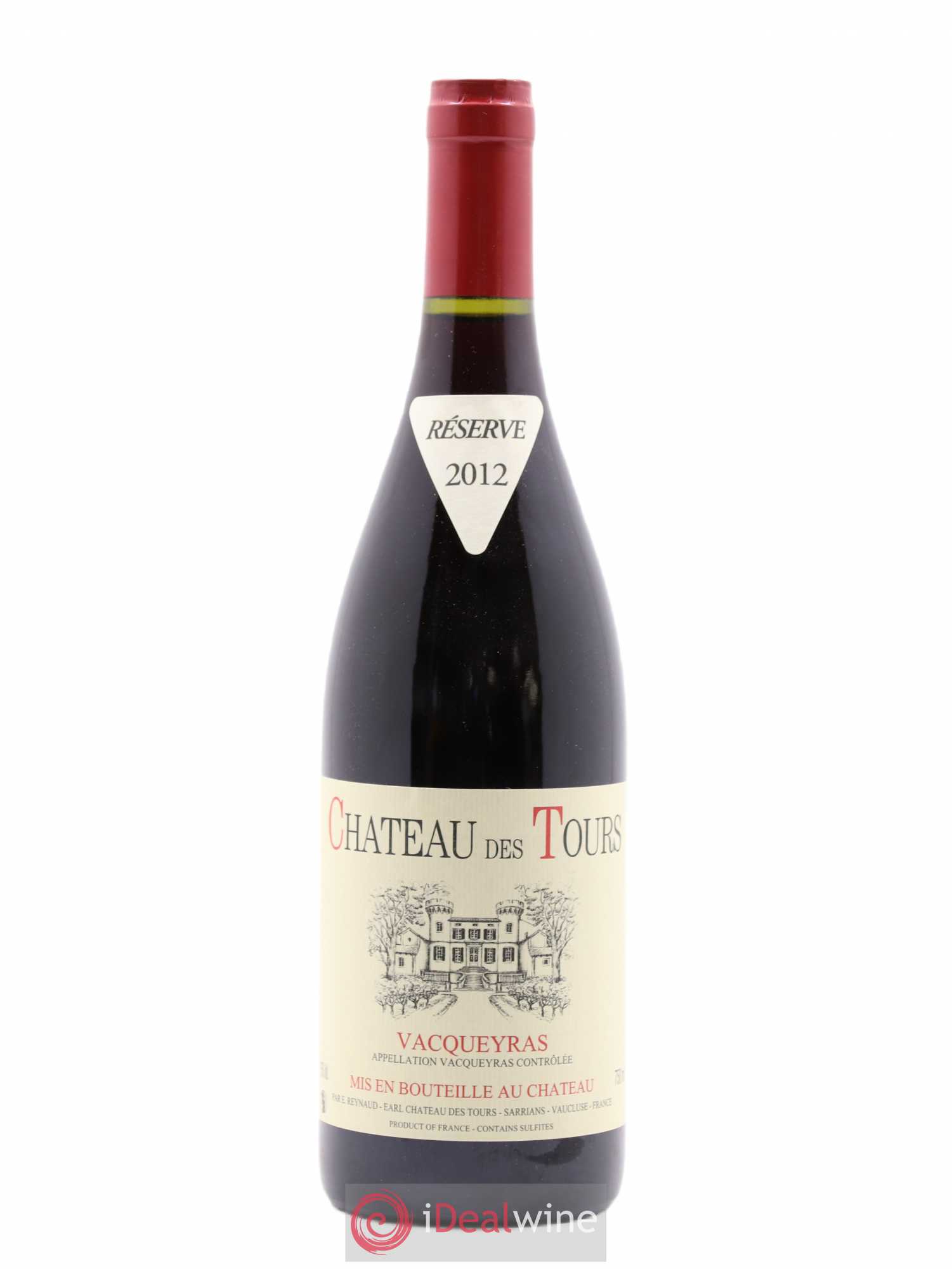 Vacqueyras Château des Tours Emmanuel Reynaud 2012 - Lot de 1 bouteille - 0