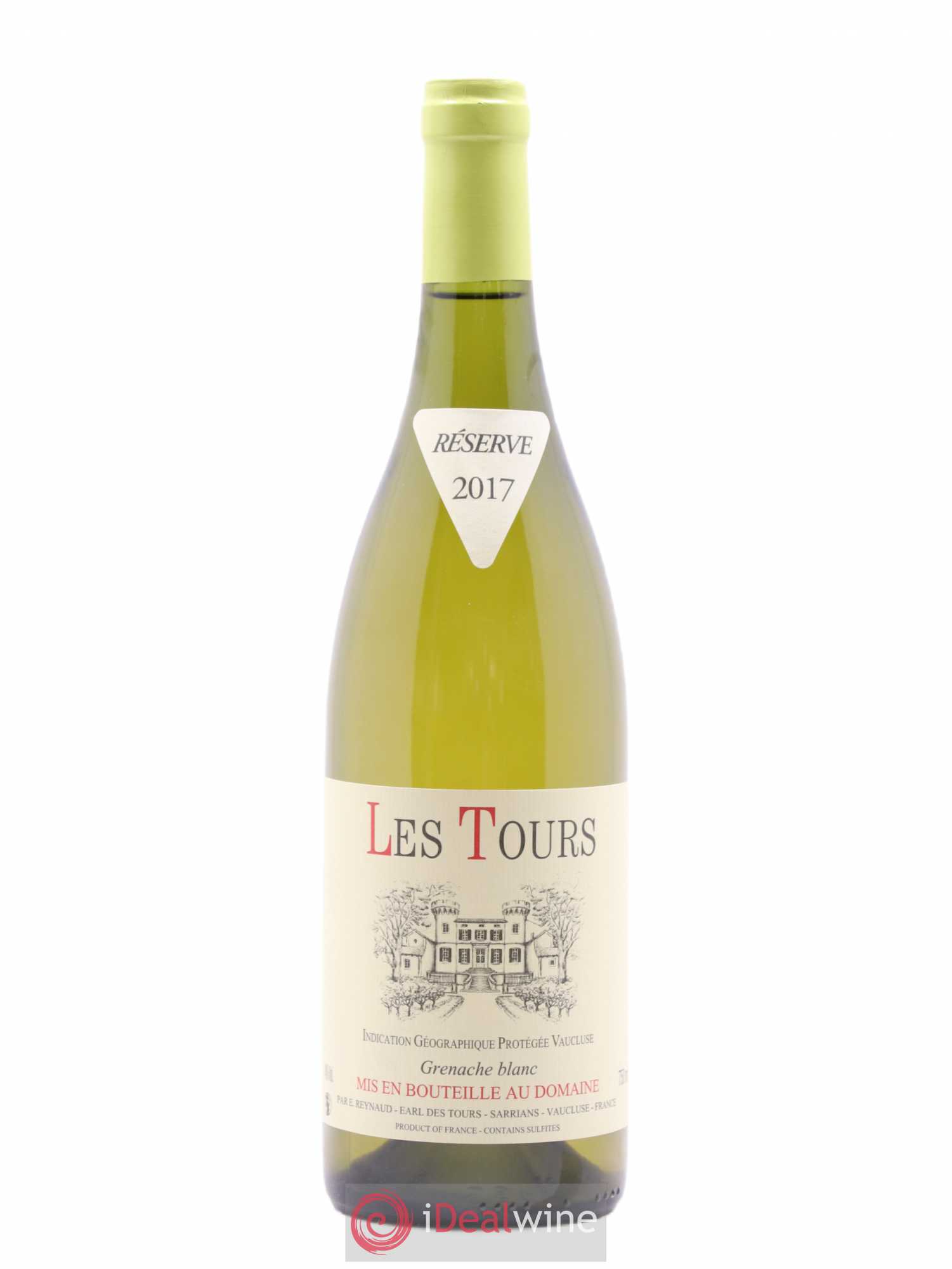 Vaucluse (Vin de Pays de Vaucluse) Les Tours Grenache Blanc Emmanuel Reynaud 2017 - Lot de 1 bouteille - 0
