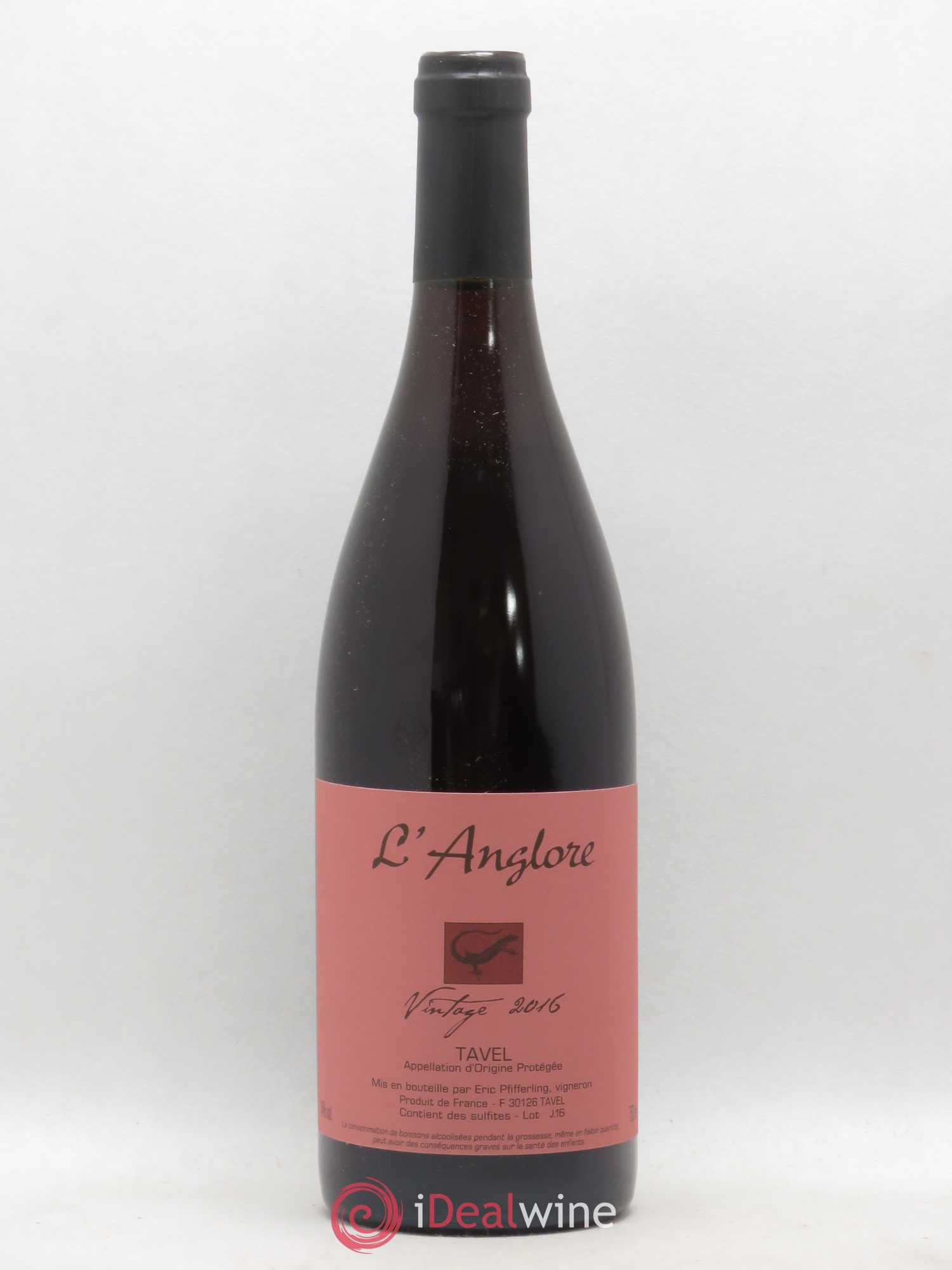 Tavel Vintage L'Anglore (senza prezzo di riserva) 2016 - Lotto di 1 bottiglia - 0