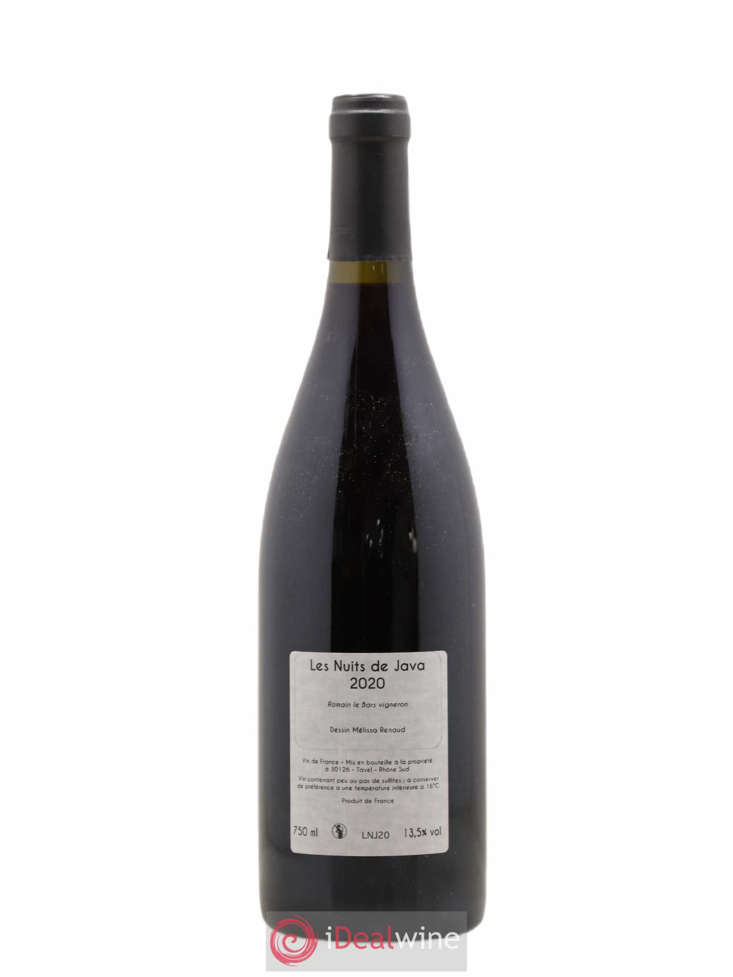 Vin de France Les Nuits de Java Le Bars 2020 - Lot de 1 bouteille - 1