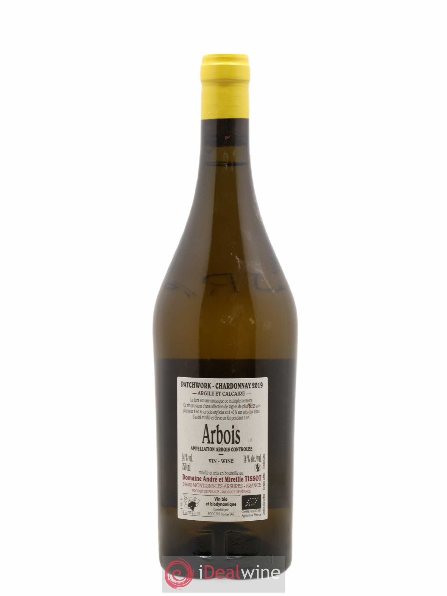 Arbois Patchwork Bénédicte et Stéphane Tissot 2019 - Lot de 1 bouteille - 1