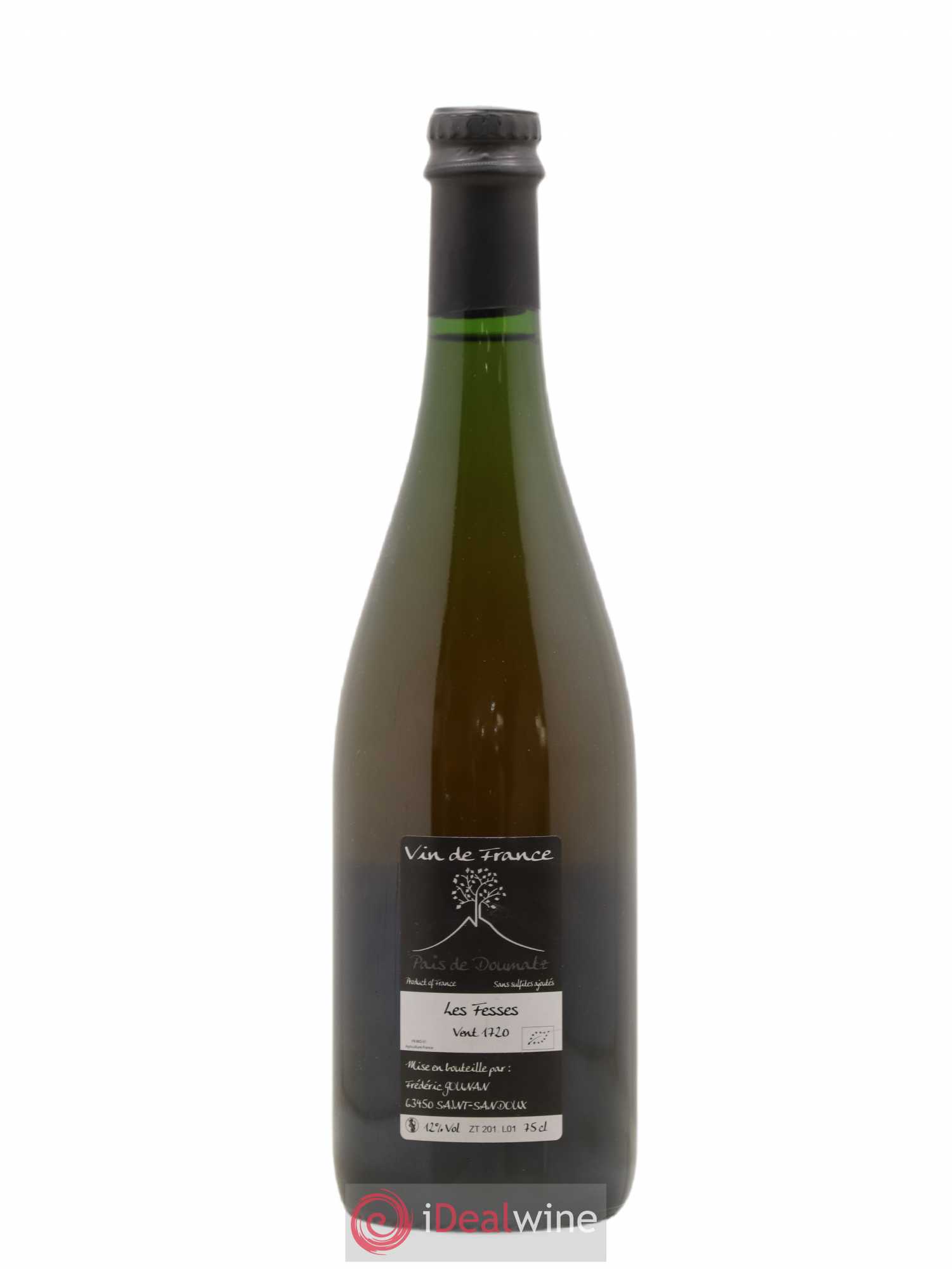 Vin de France Les Fesses Vignoble de l'Arbre Blanc 2017 - Lot de 1 bouteille - 1