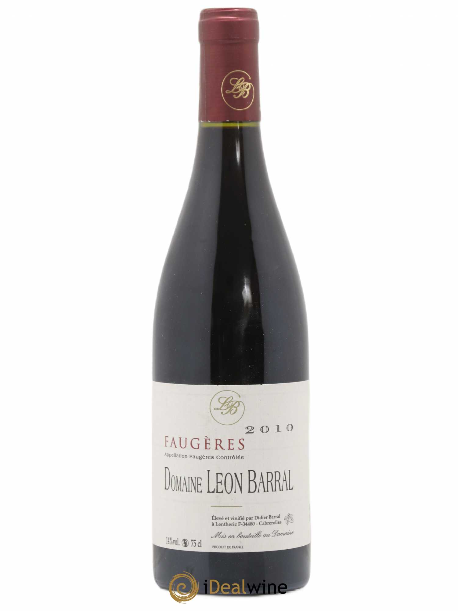 Faugères Domaine Léon Barral 2010 - Lot de 1 bouteille - 0