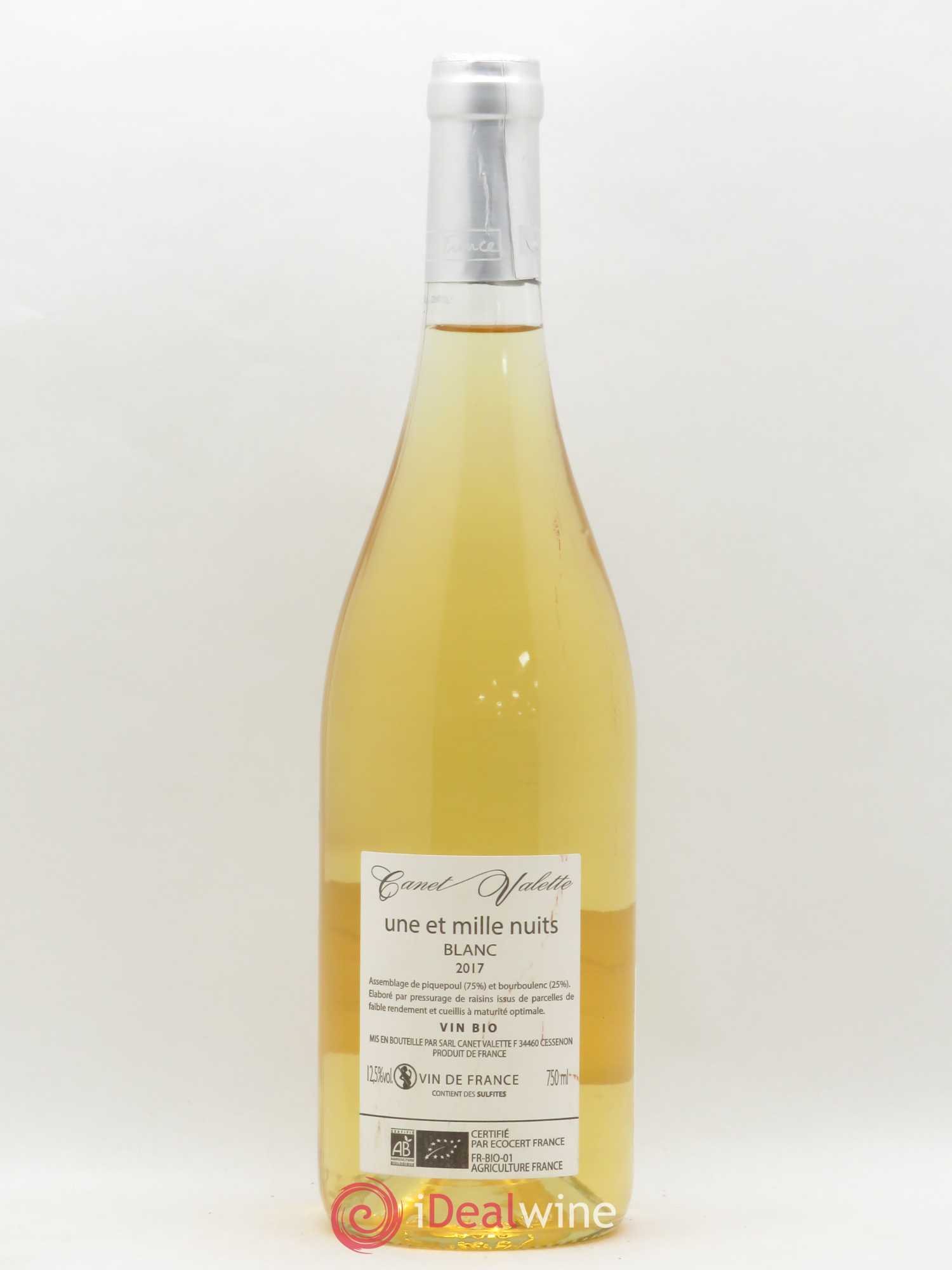 Vin de France Une et mille nuits Canet-Valette (Domaine)  (sans prix de réserve) 2017 - Lot de 1 bouteille - 1