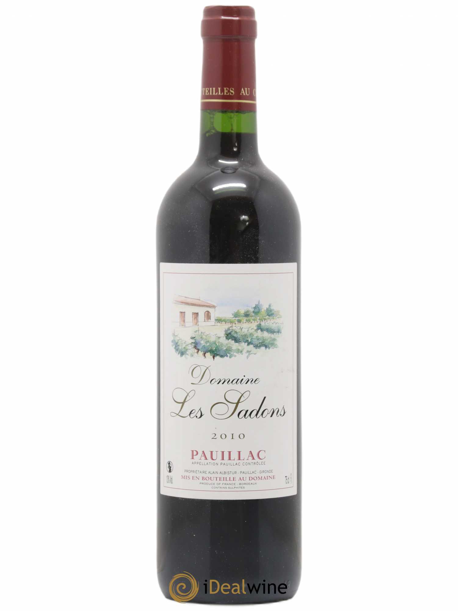 Pauillac Domaine Les Sadons (sans prix de réserve) 2010 - Posten von 1 Flasche - 0