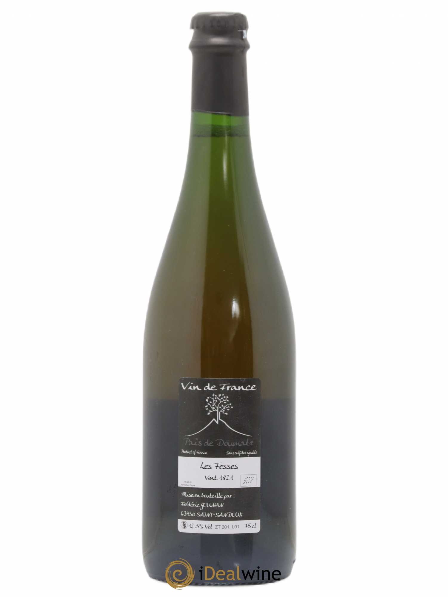 Vin de France Les Fesses Vignoble de l'Arbre Blanc 2018 - Lot de 1 bouteille - 1