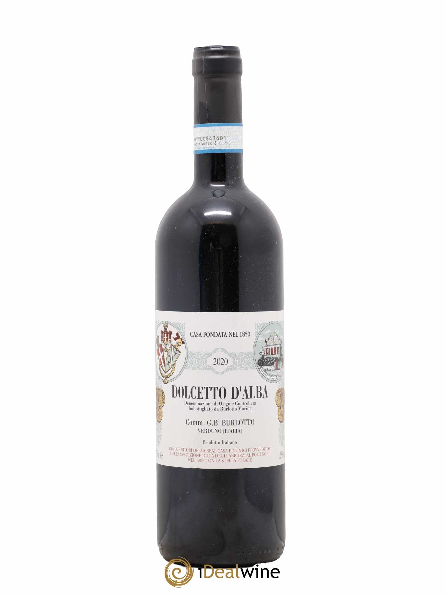 Dolcetto d'Alba DOC Comm. Giovan Battista Burlotto 2020 - Lot de 1 bouteille - 0