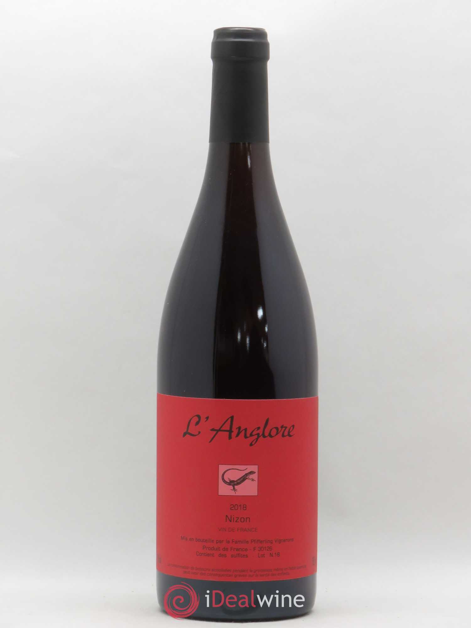 Vin de France Nizon L'Anglore 2018 - Lot de 1 bouteille - 0