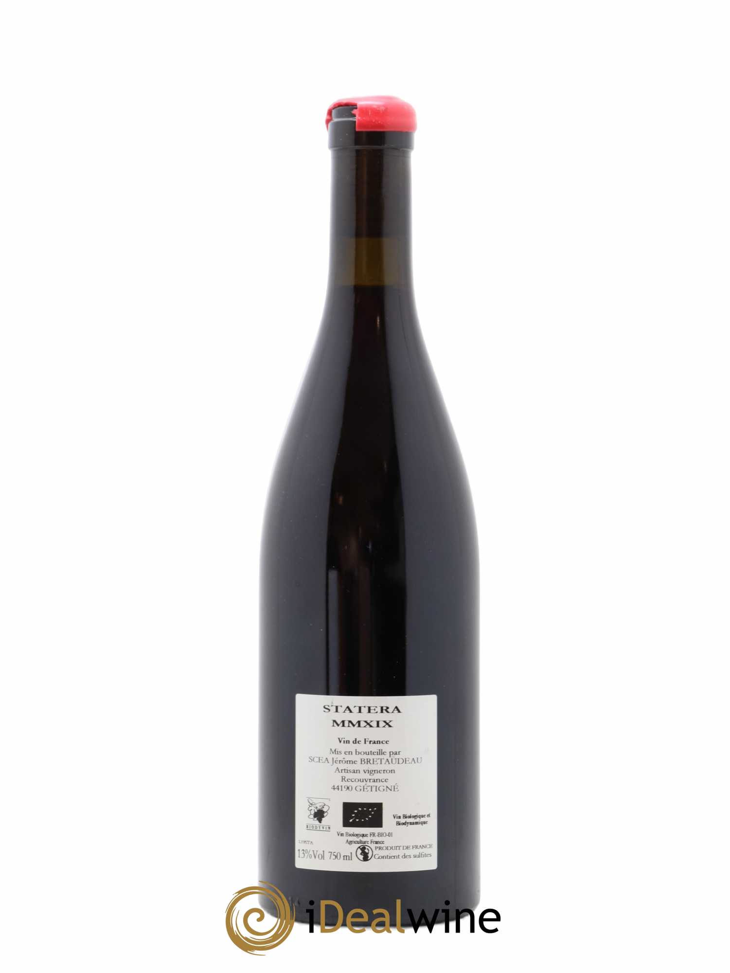 Vin de France Statera Jérôme Bretaudeau - Domaine de Bellevue  (sans prix de réserve) 2019 - Lot de 1 bouteille - 1