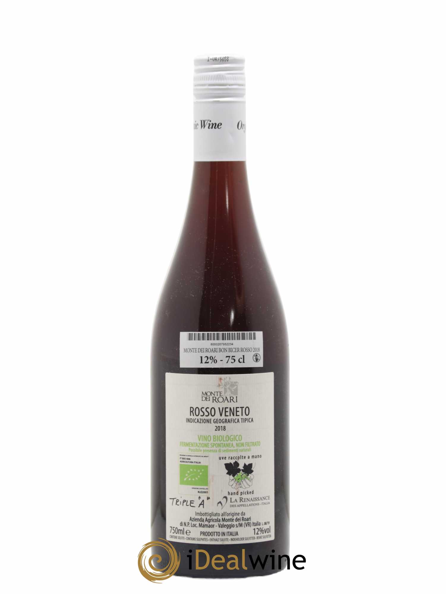 Italie Bon Bicer Monti Dei Roari Rosso Veneto Tiple A (sans prix de réserve) 2018 - Lot de 1 bouteille - 1