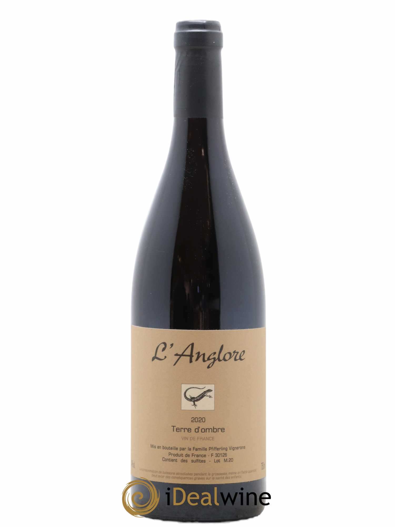 Vin de France Terre d'Ombre L'Anglore 2020 - Lot de 1 bouteille - 0